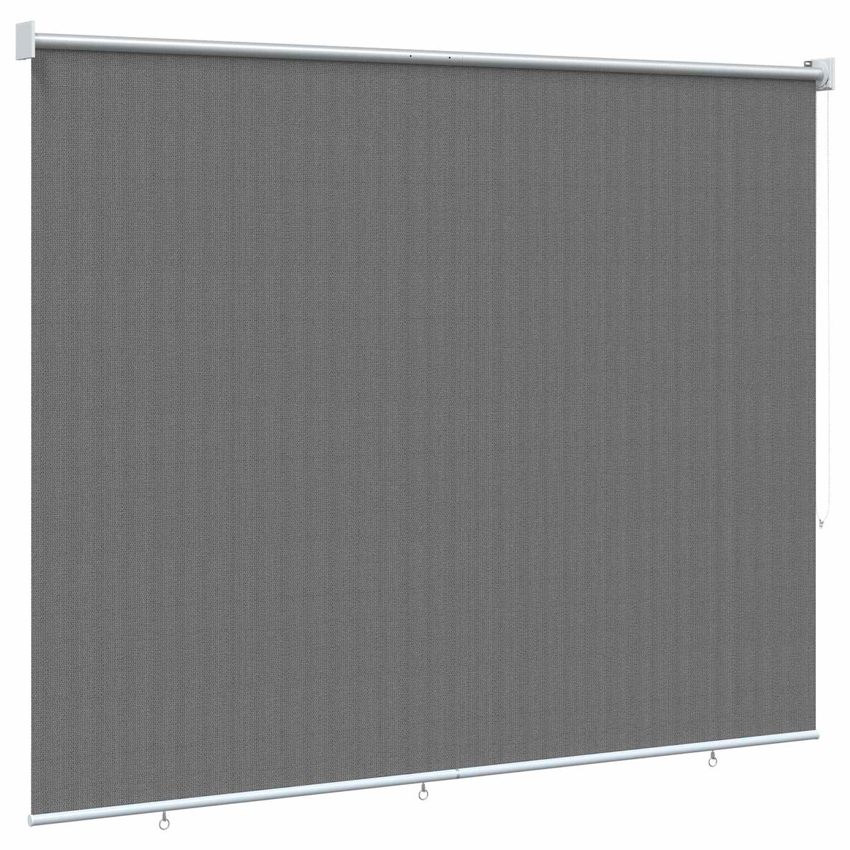 vidaXL Roleta zewnętrzna 90% blokada UV jasnoszary 180 x 140 cm HDPE