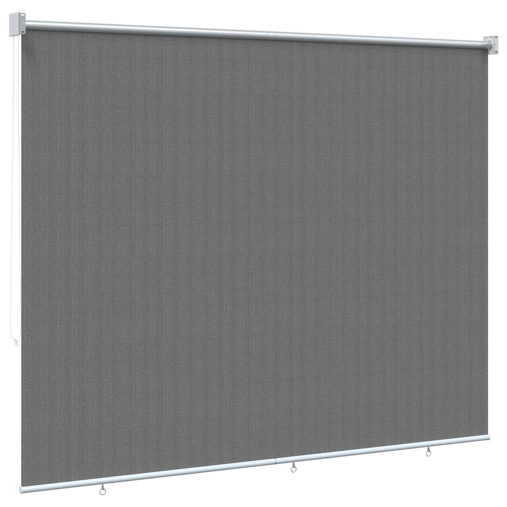 vidaXL Roleta zewnętrzna 90% blokada UV jasnoszary 180 x 140 cm HDPE