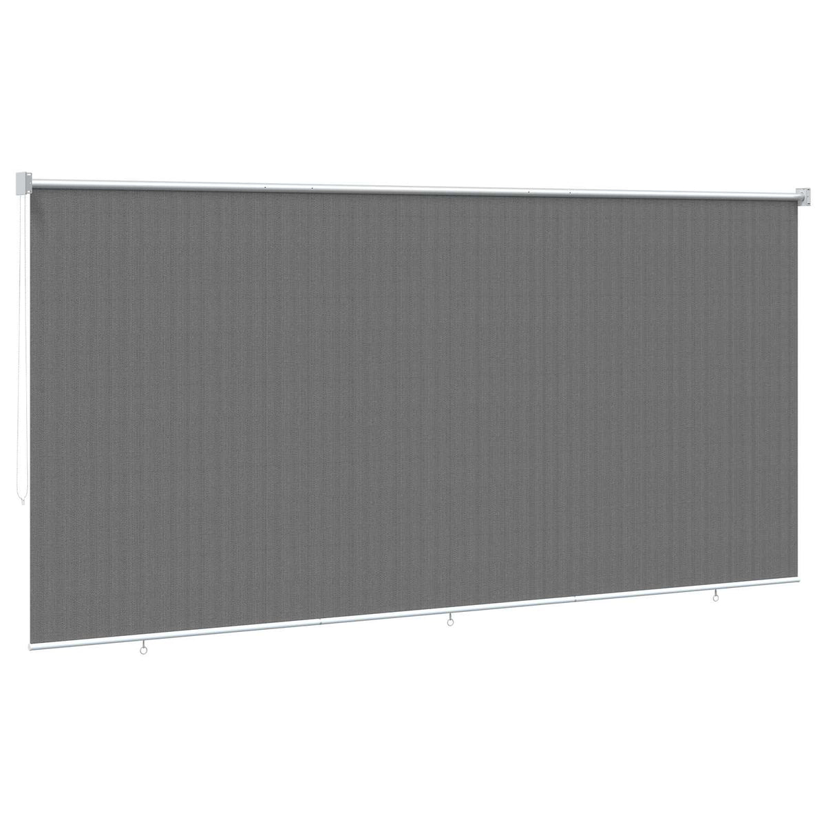vidaXL Roleta zewnętrzna 90% blokada UV jasnoszary 350 x 140 cm HDPE