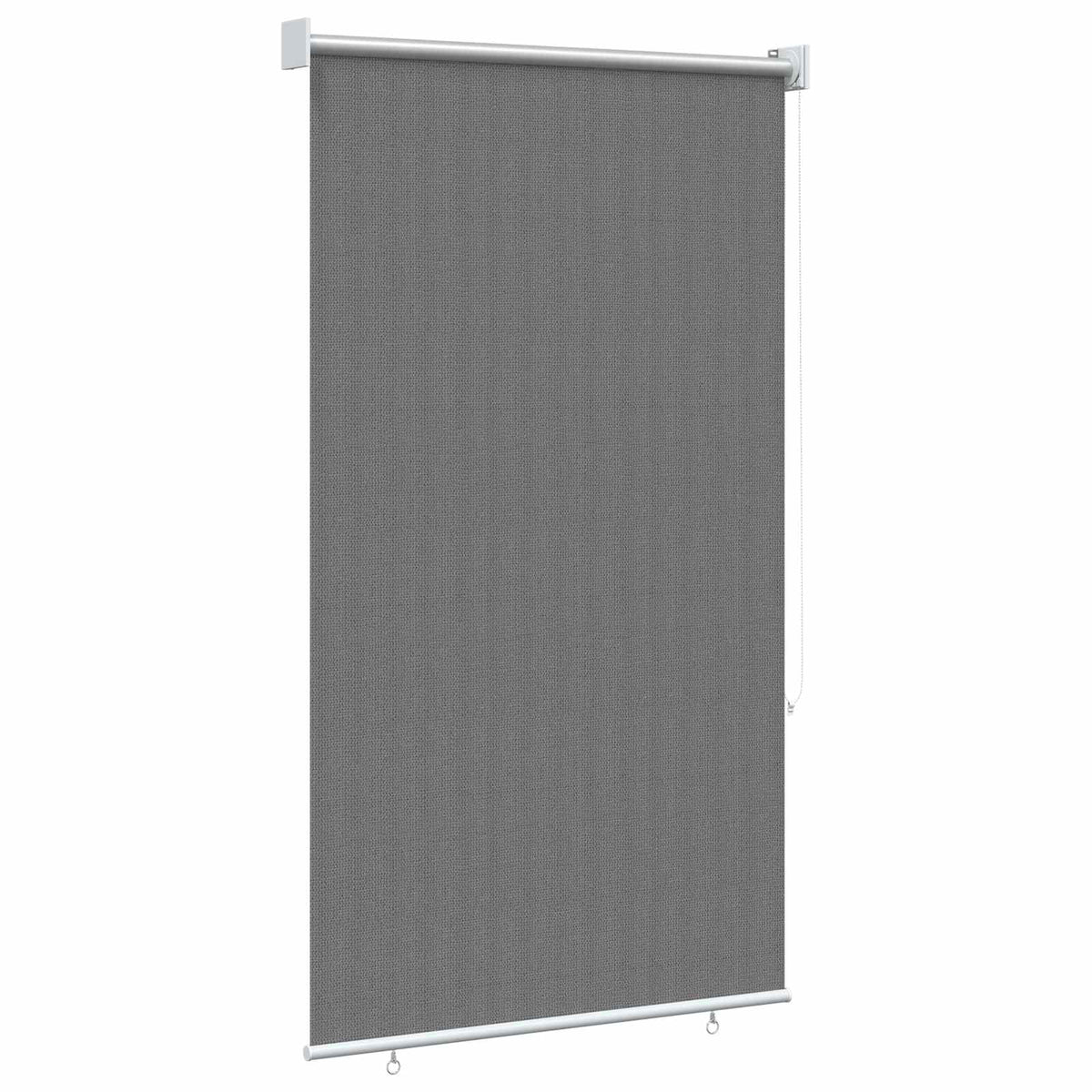 vidaXL Roleta zewnętrzna 90% blokada UV jasnoszary 60 x 230 cm HDPE
