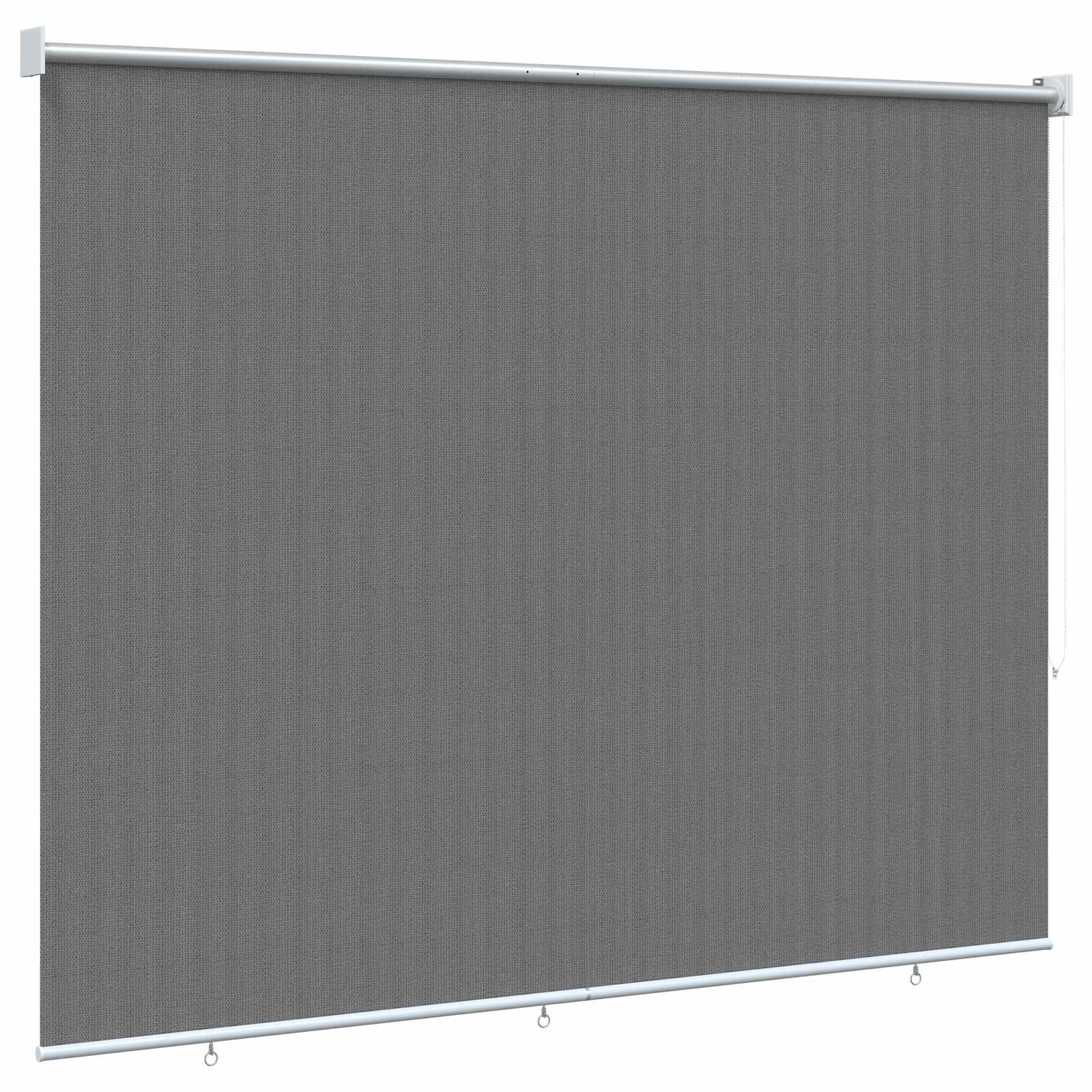 vidaXL Roleta zewnętrzna 90% blokada UV jasnoszary 140 x 230 cm HDPE