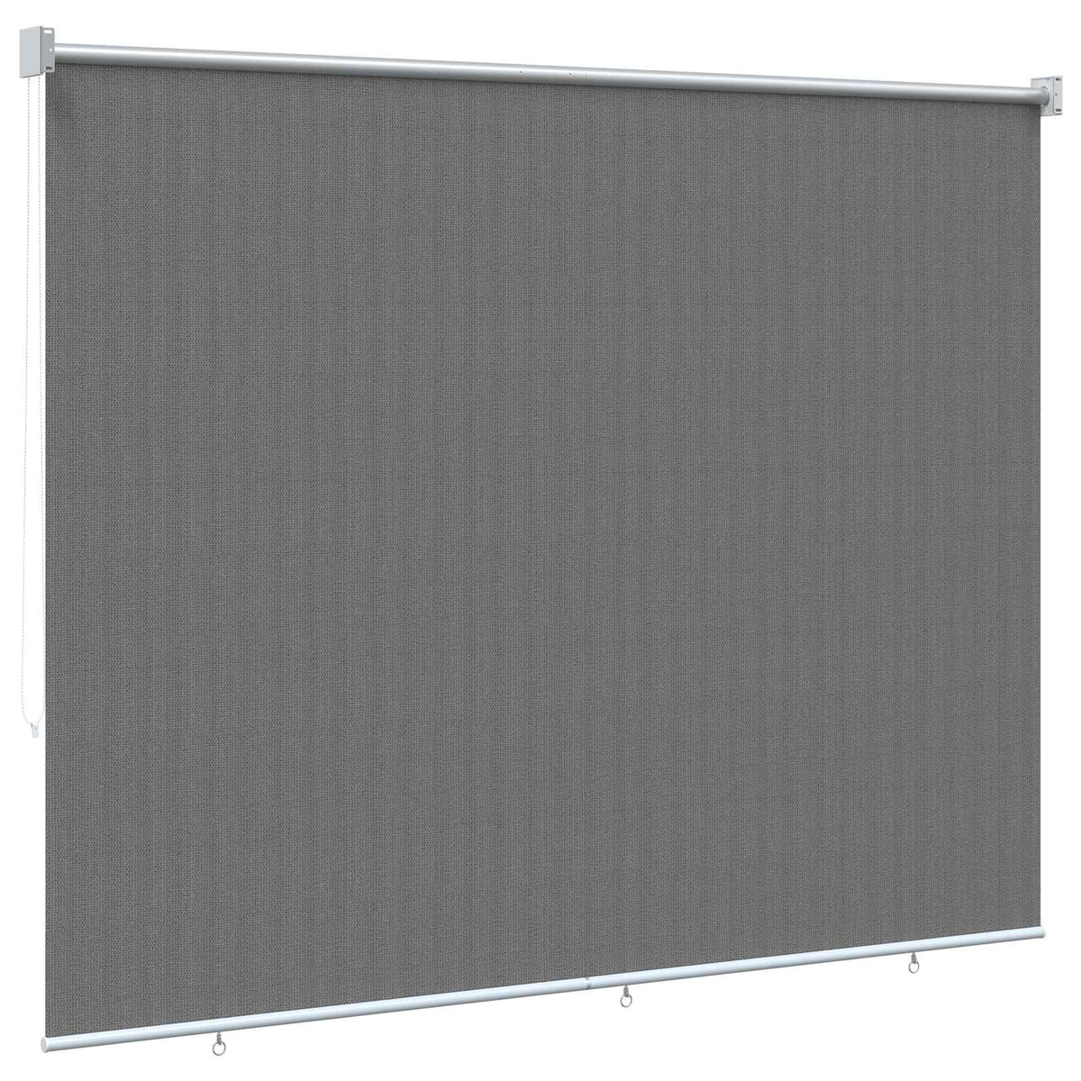 vidaXL Roleta zewnętrzna 90% blokada UV jasnoszary 220 x 230 cm HDPE