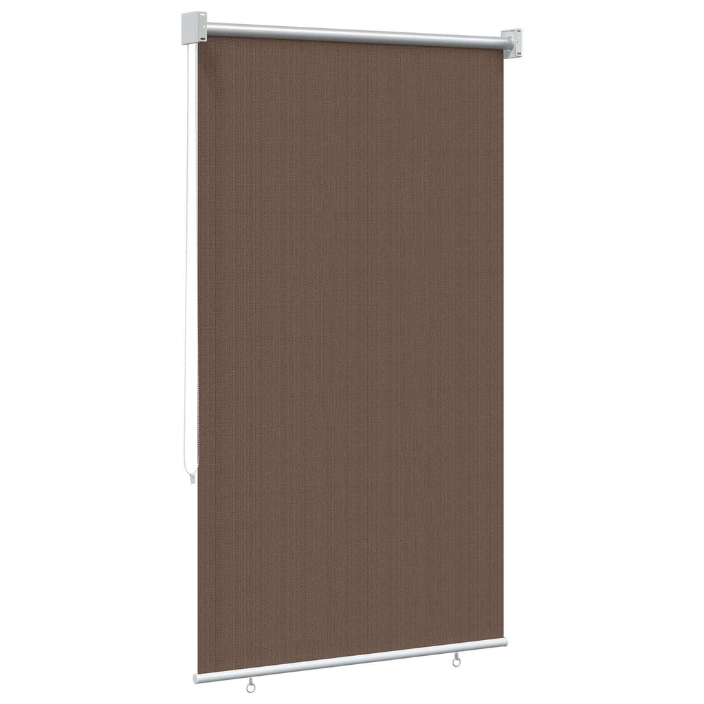 vidaXL Roleta zewnętrzna 90% blokada UV Ciemnoszary 100 x 140 cm HDPE