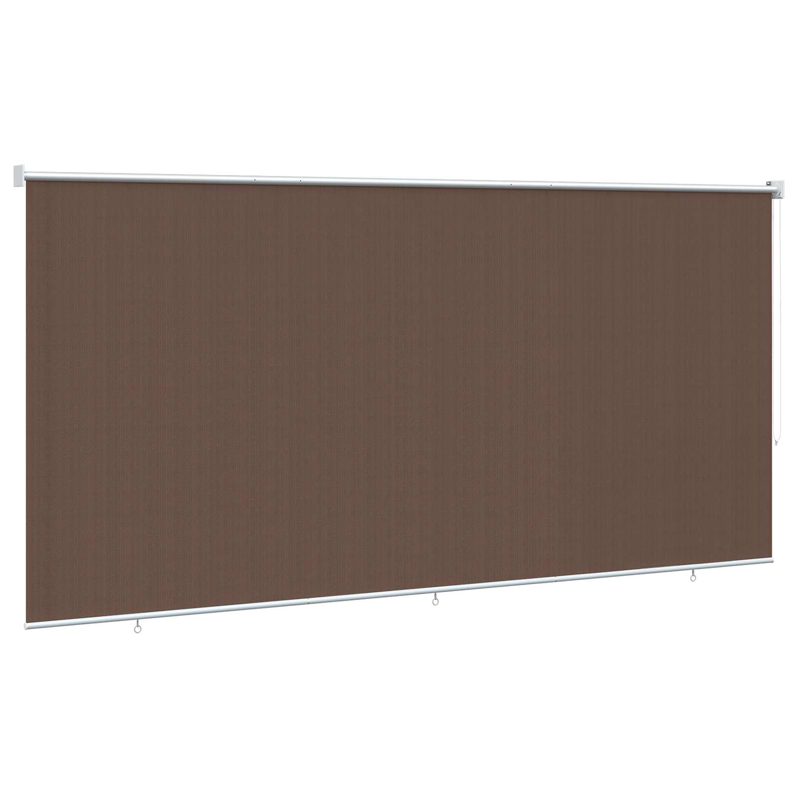 vidaXL Roleta zewnętrzna 90% blokada UV Ciemnoszary 400 x 140 cm HDPE