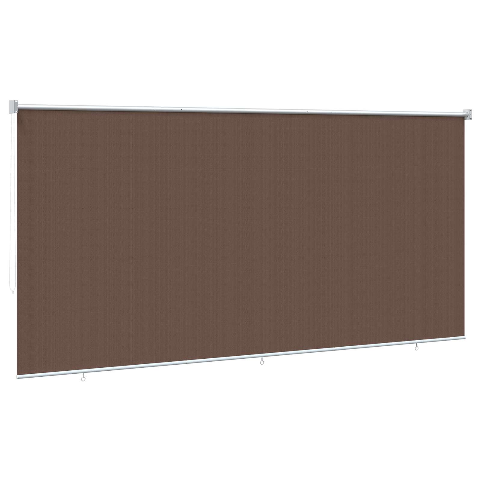 vidaXL Roleta zewnętrzna 90% blokada UV Ciemnoszary 400 x 140 cm HDPE