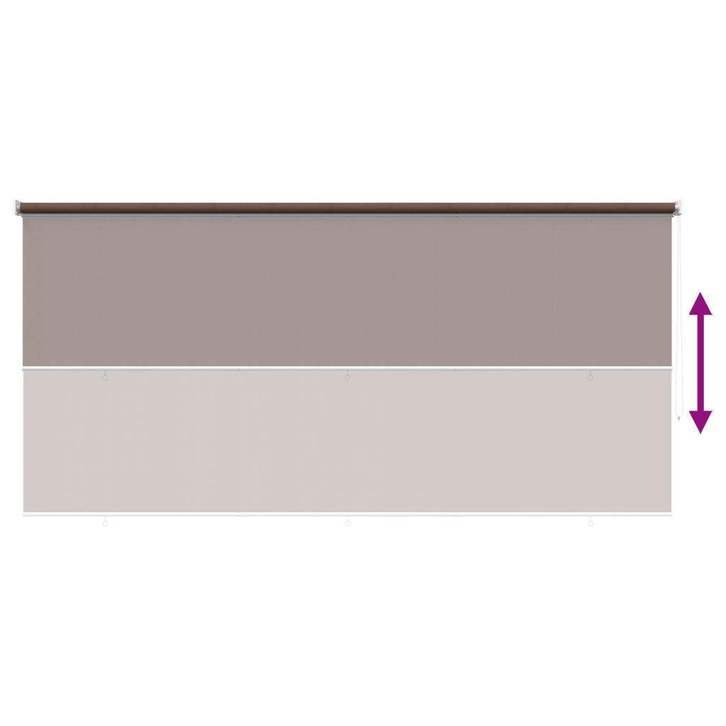 vidaXL Roleta zewnętrzna 90% blokada UV Ciemnoszary 400 x 140 cm HDPE