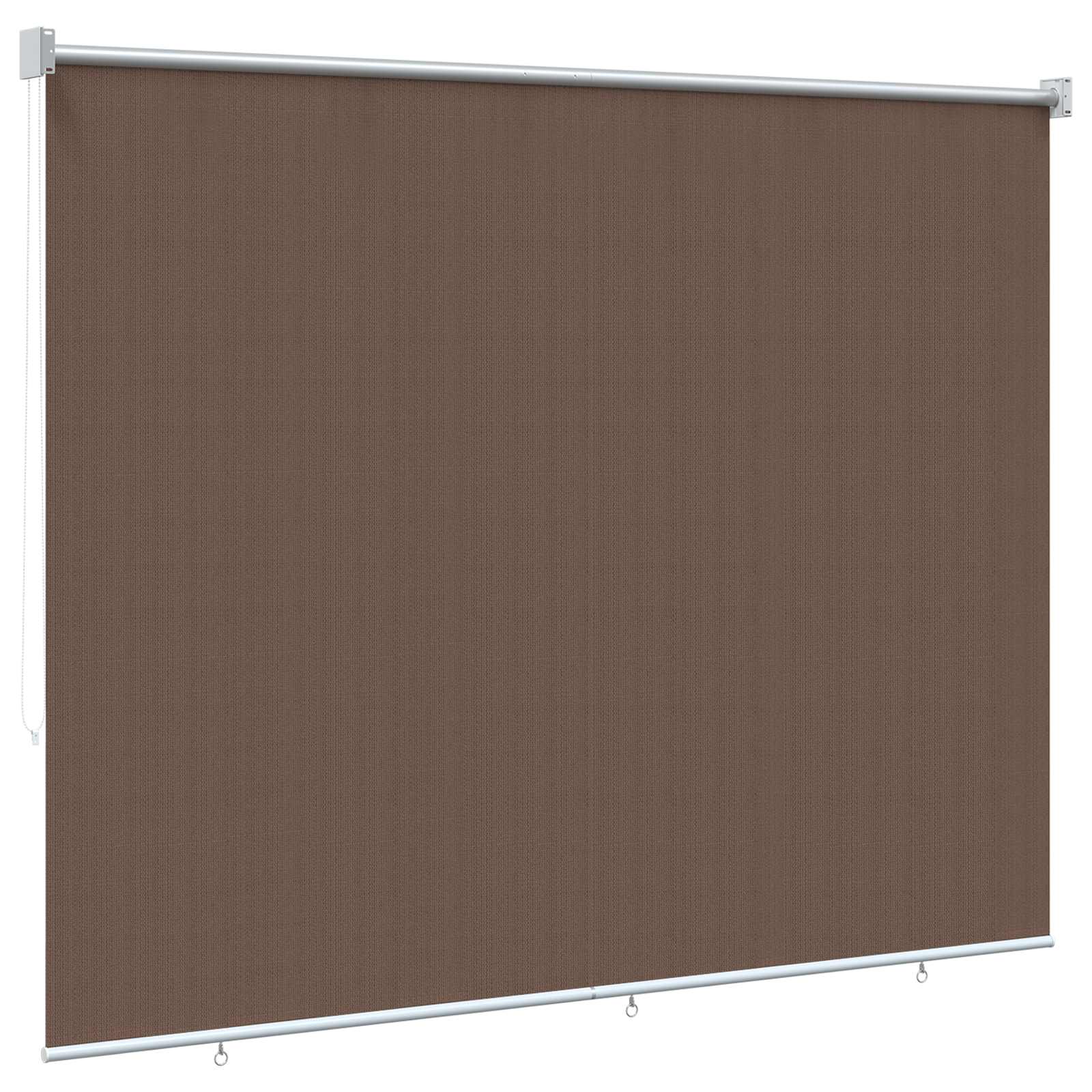 vidaXL Roleta zewnętrzna 90% blokada UV Ciemnoszary 140 x 230 cm HDPE