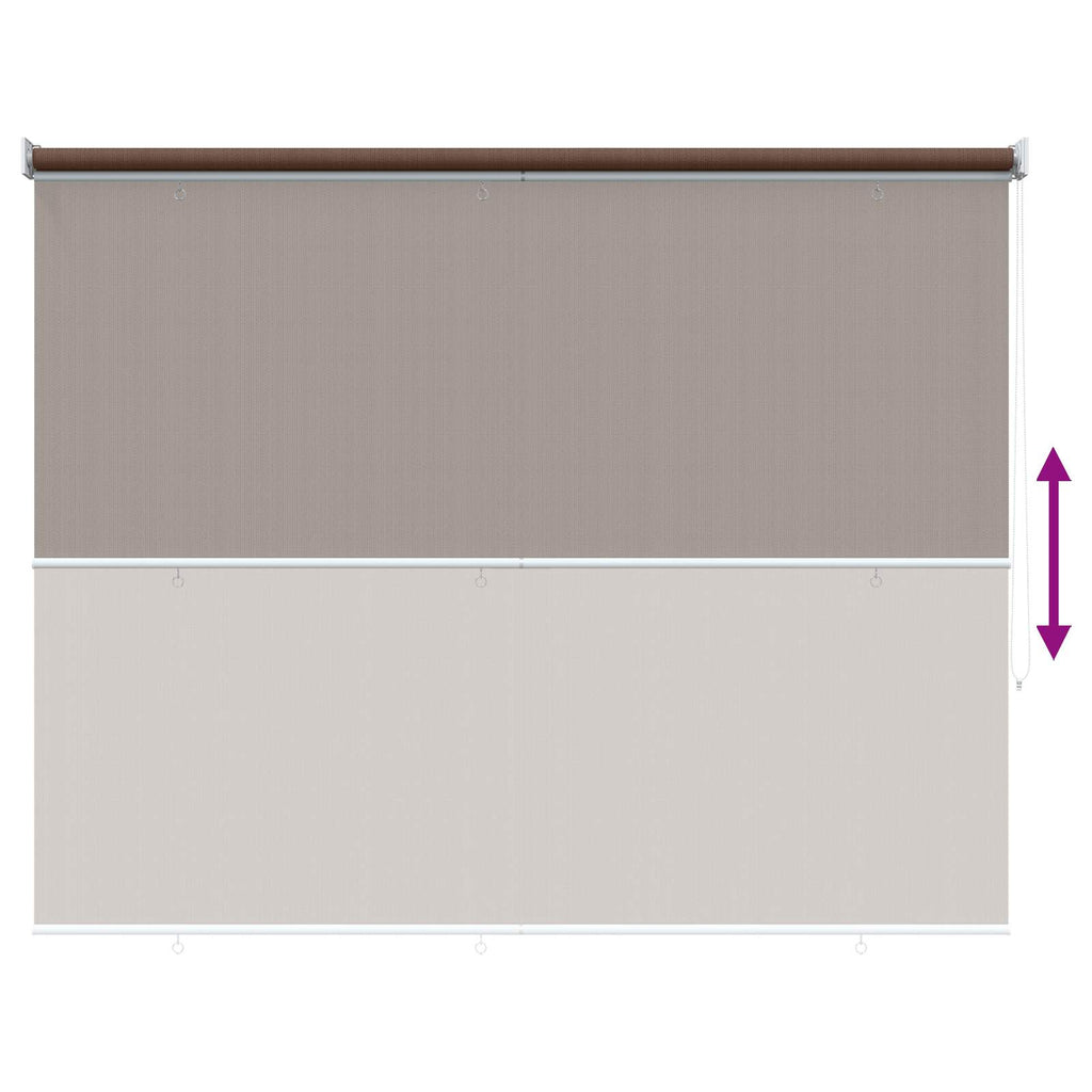 vidaXL Roleta zewnętrzna 90% blokada UV Ciemnoszary 160 x 230 cm HDPE