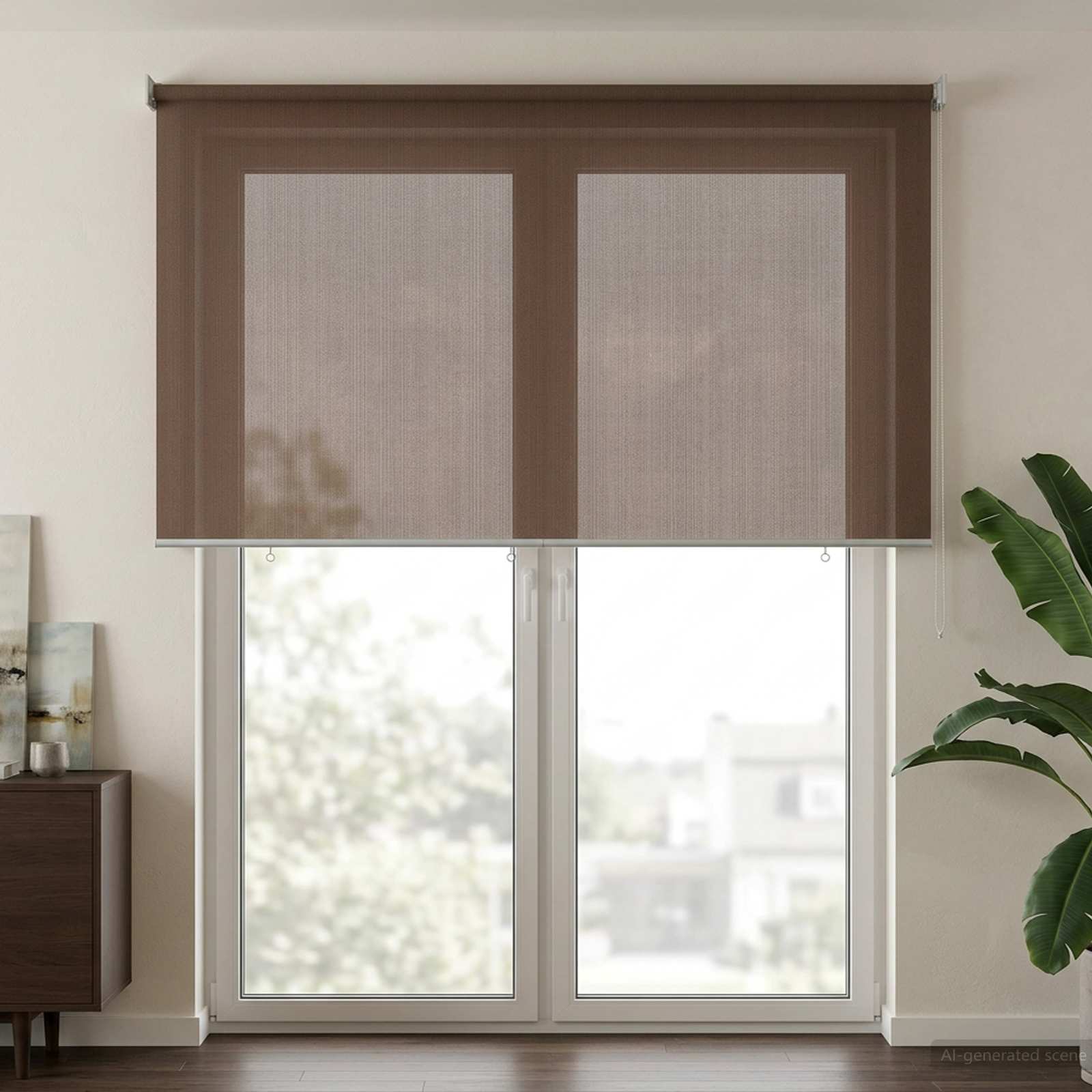 vidaXL Roleta zewnętrzna 90% blokada UV Ciemnoszary 180 x 230 cm HDPE