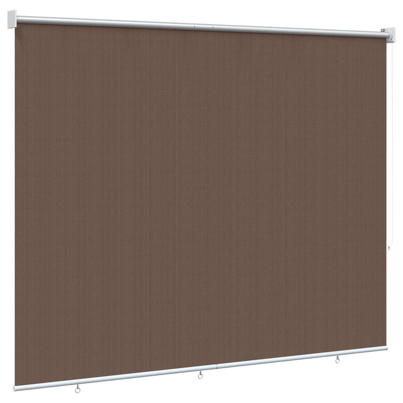 vidaXL Roleta zewnętrzna 90% blokada UV Ciemnoszary 220 x 230 cm HDPE