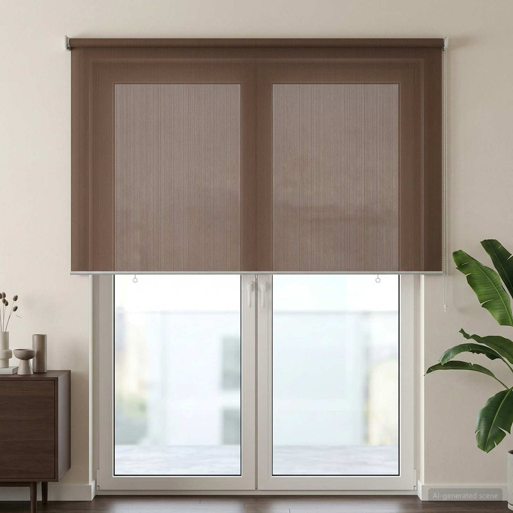 vidaXL Roleta zewnętrzna 90% blokada UV Ciemnoszary 240 x 230 cm HDPE