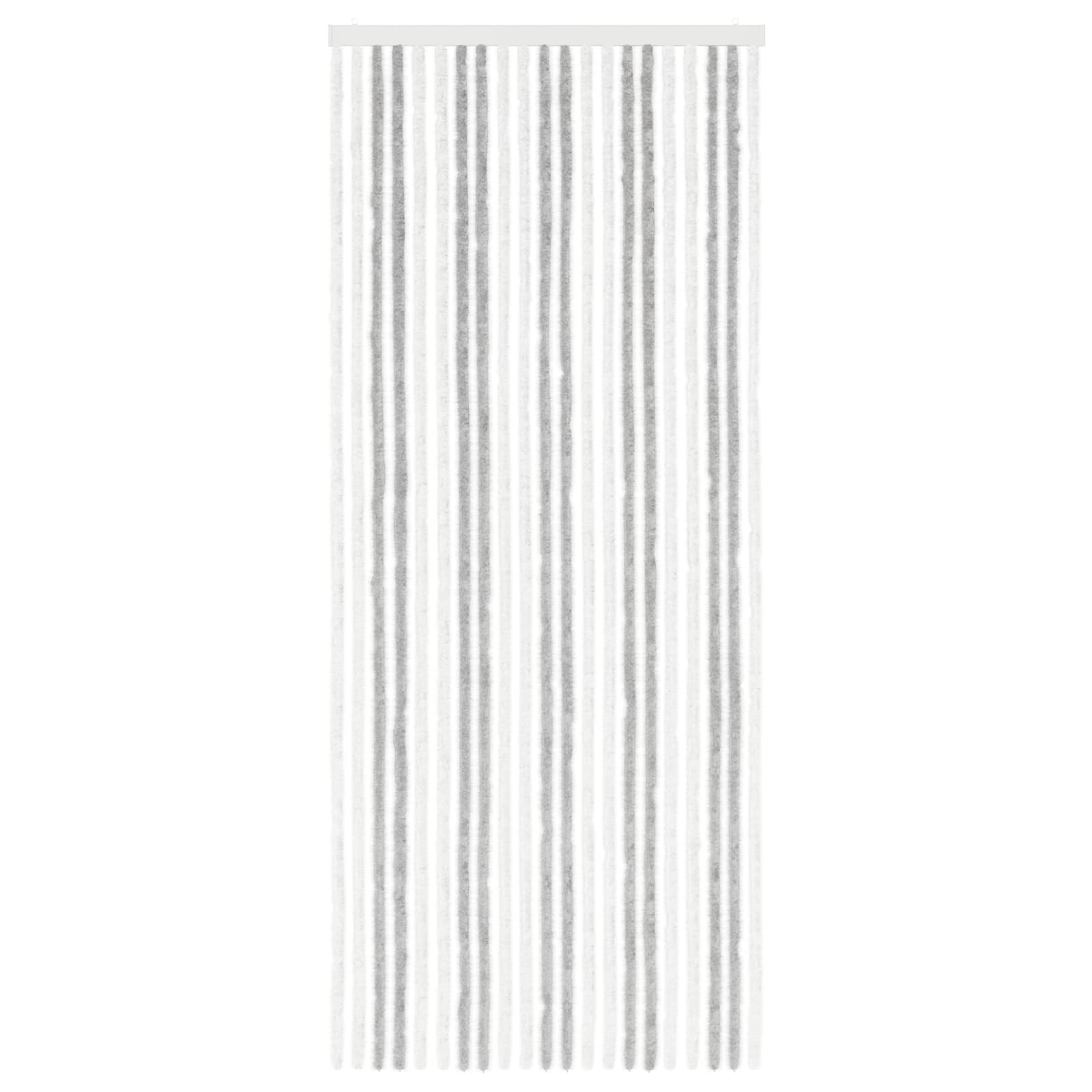 vidaXL Firanka owadobojna z chenillu Jasnoszary i biały. 90 x 220 cm