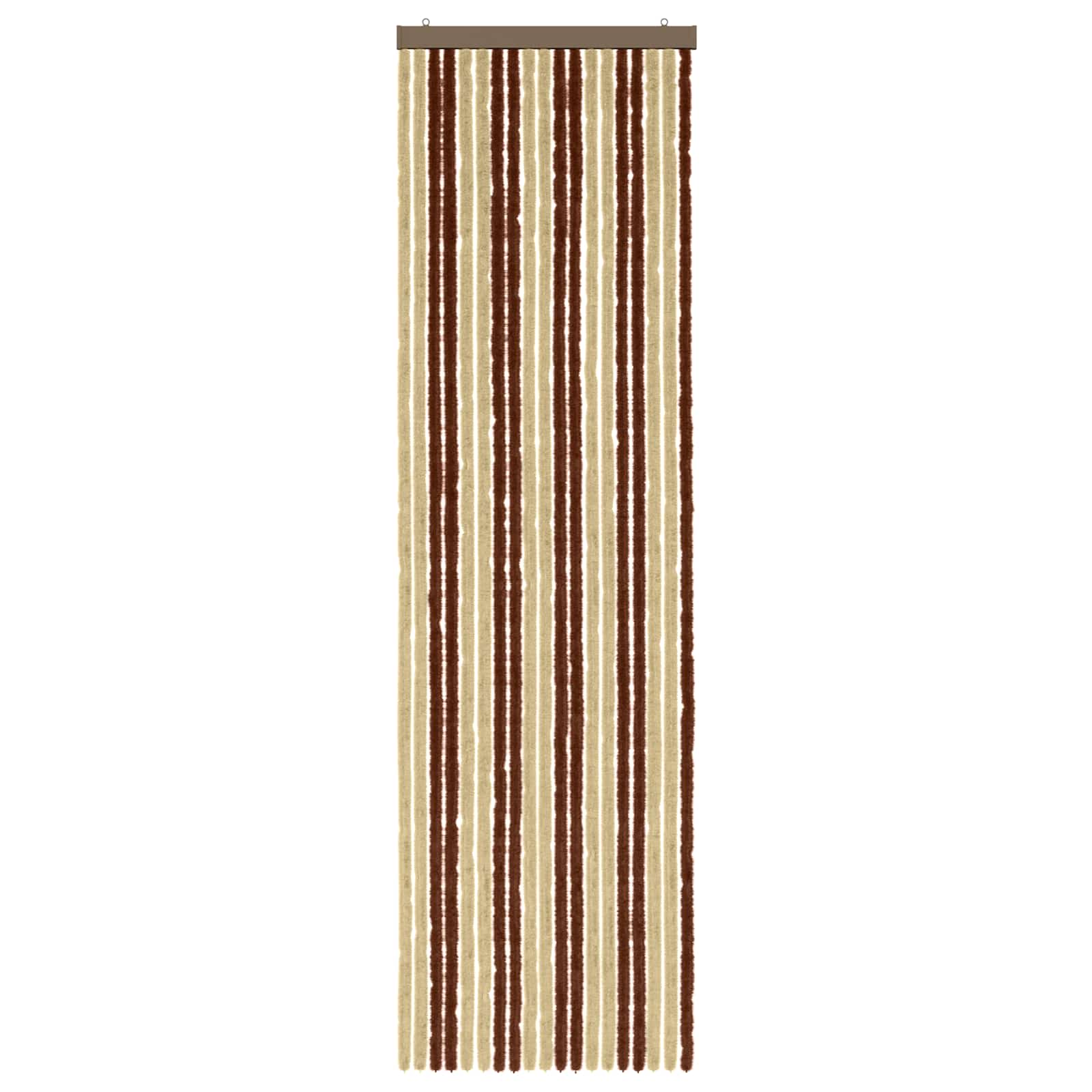 vidaXL Firanka owadobojna z chenillu Brązowy i beżowy 56 x 200 cm