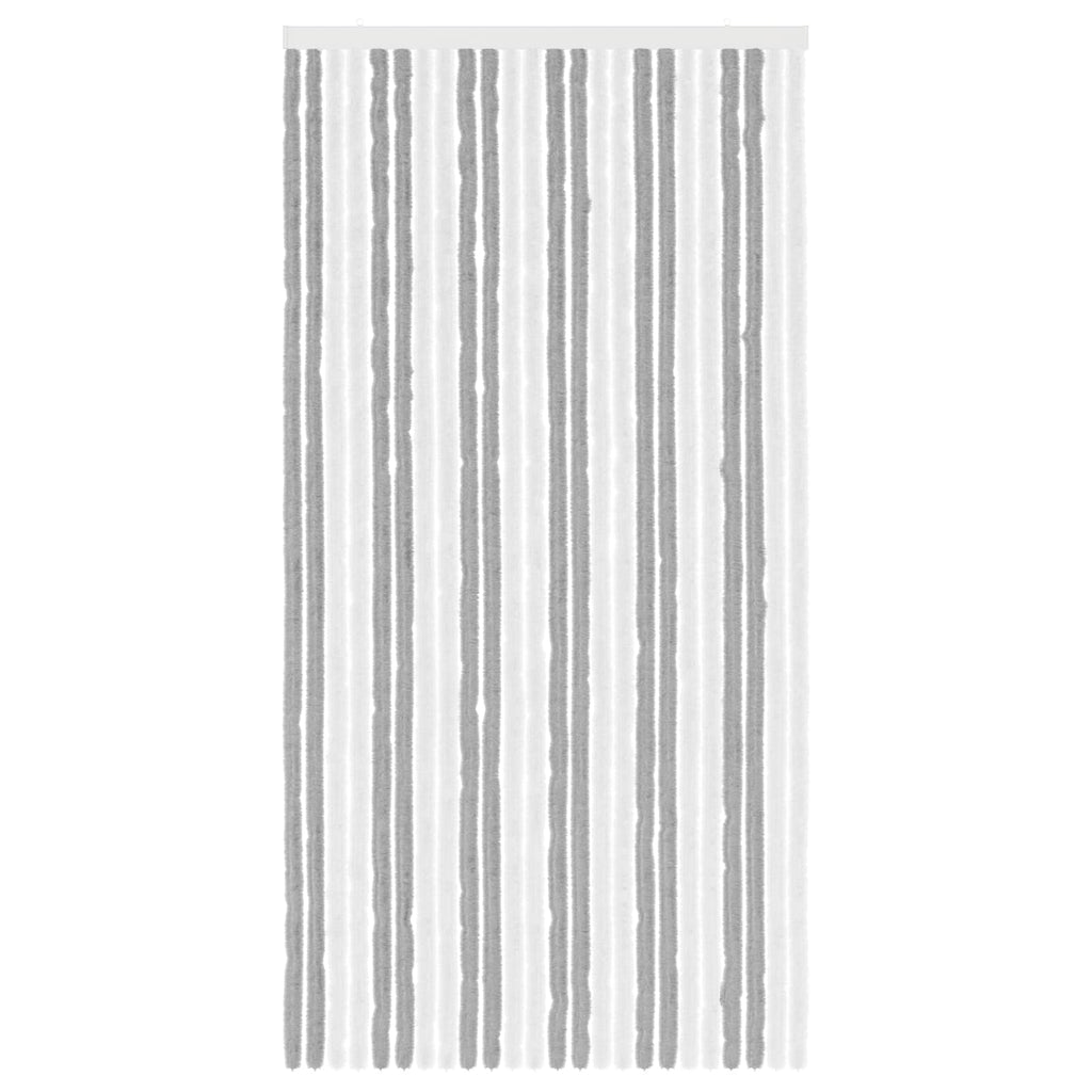 vidaXL Firanka owadobojna z chenillu Szary i biały 100 x 200 cm