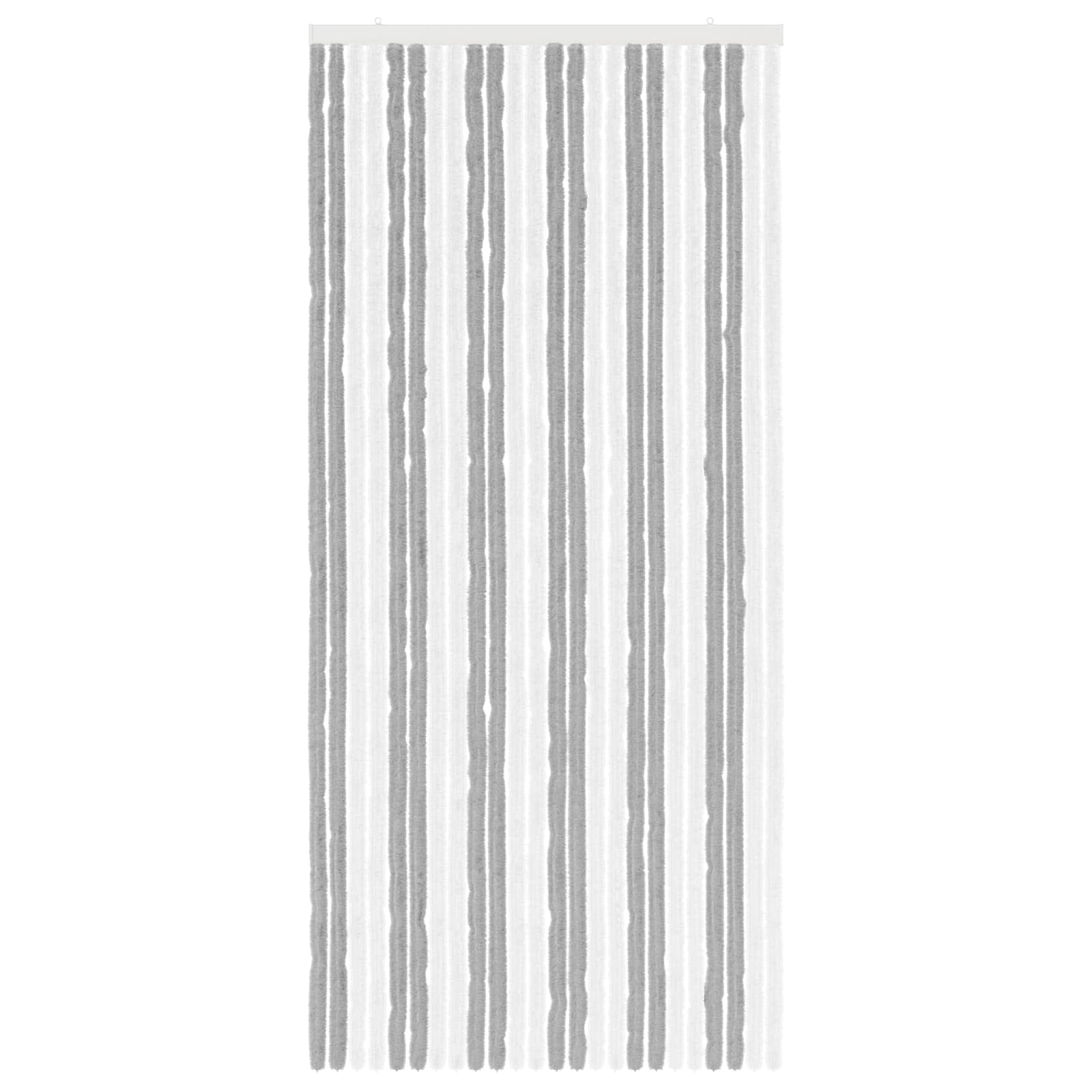 vidaXL Firanka owadobojna z chenillu Szary i biały 100 x 220 cm