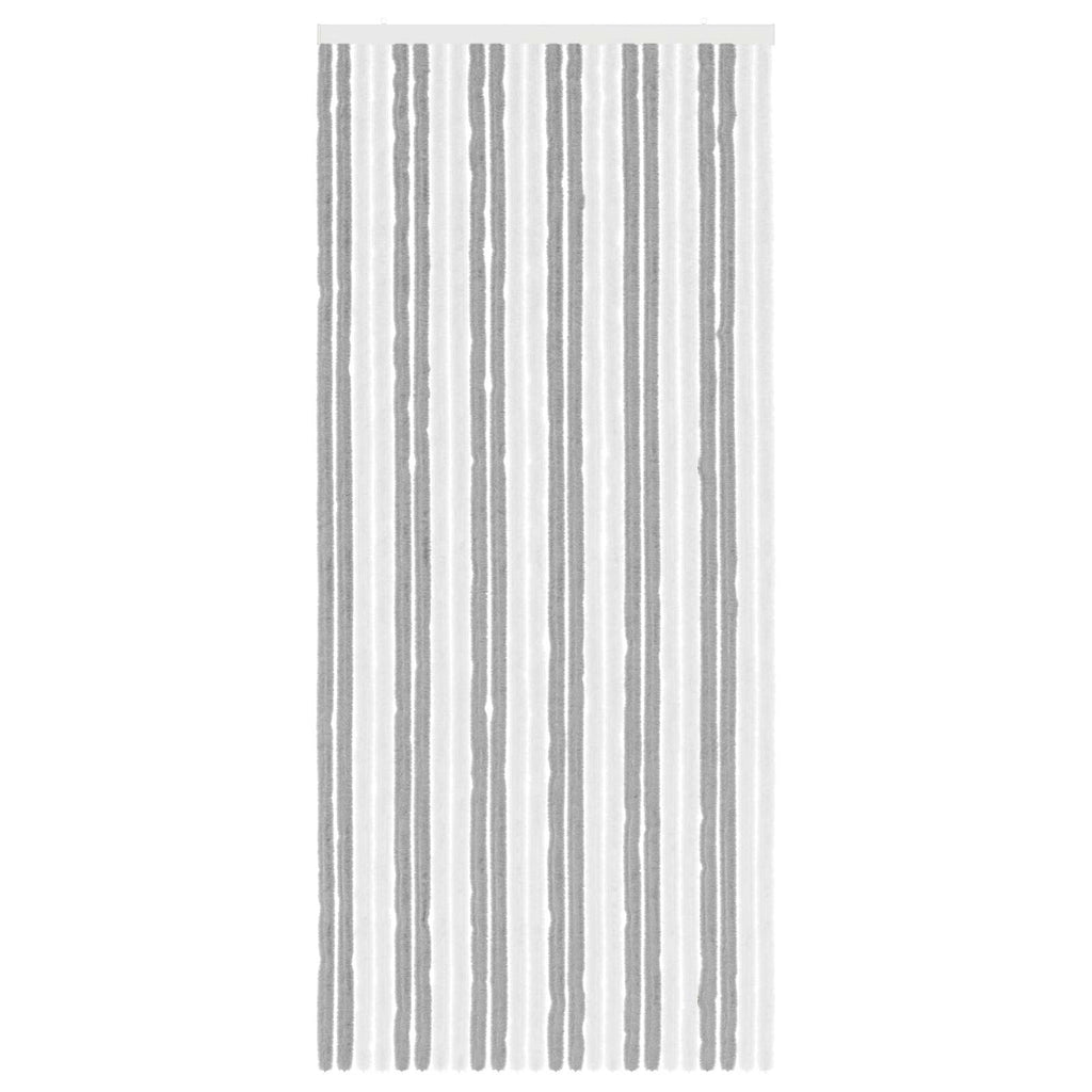 vidaXL Firanka owadobojna z chenillu Szary i biały 100 x 230 cm