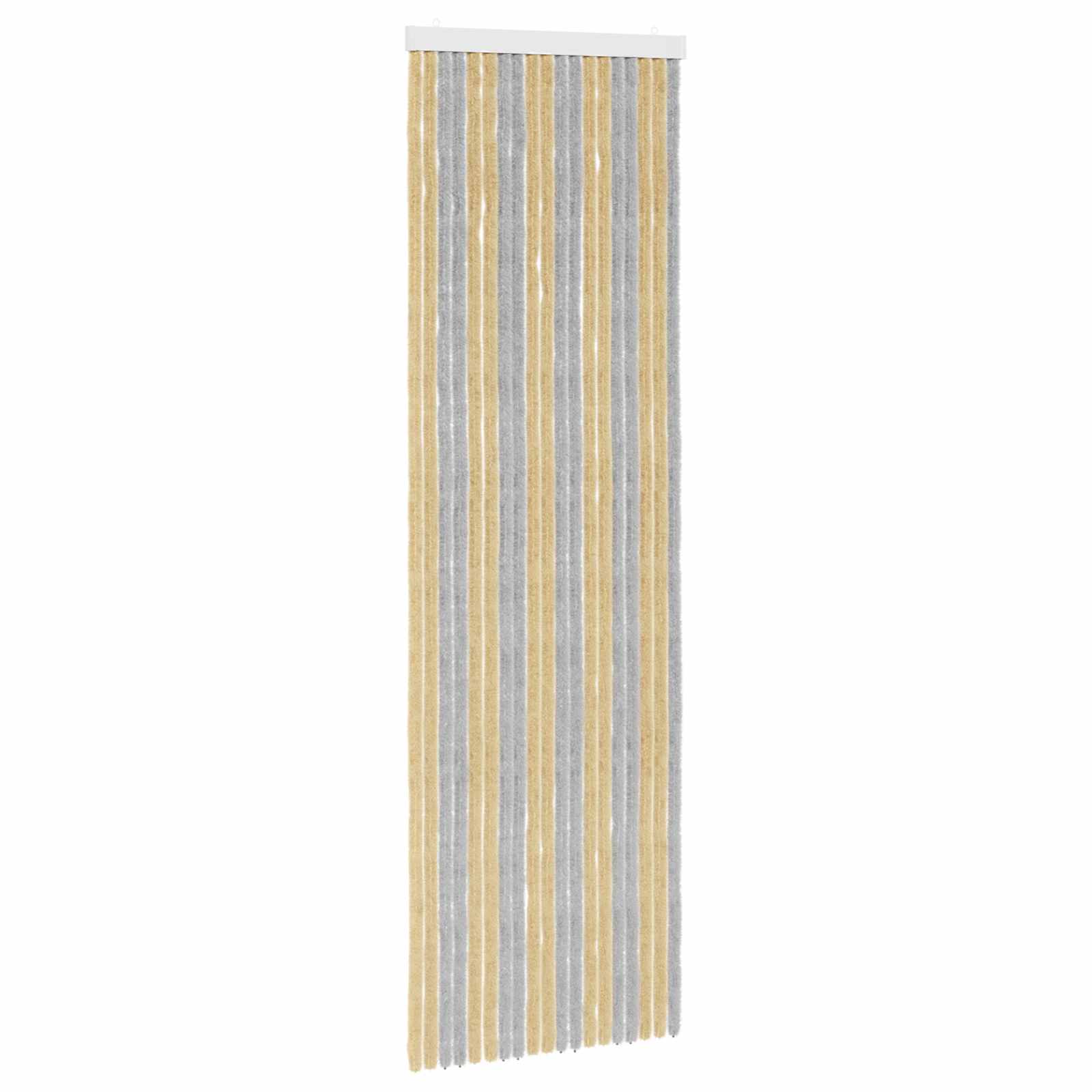vidaXL Firanka owadobojna z chenillu Szary i beżowy 56 x 185 cm