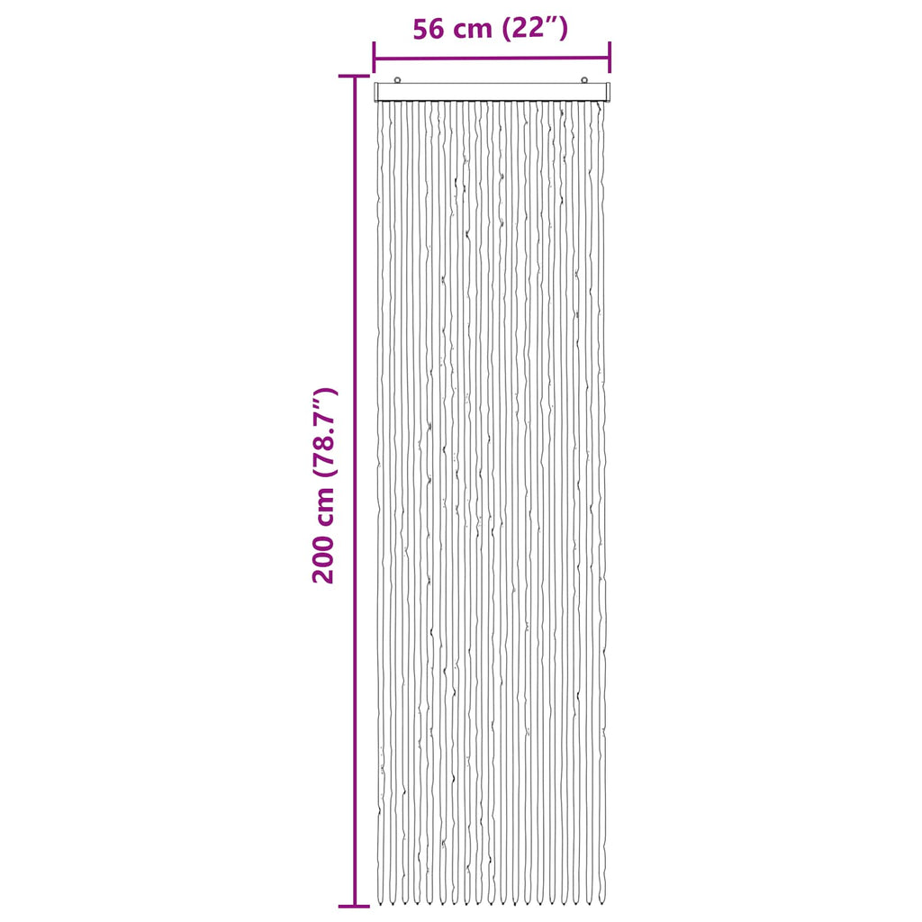 vidaXL Firanka owadobojna z chenillu Szary i beżowy 56 x 200 cm