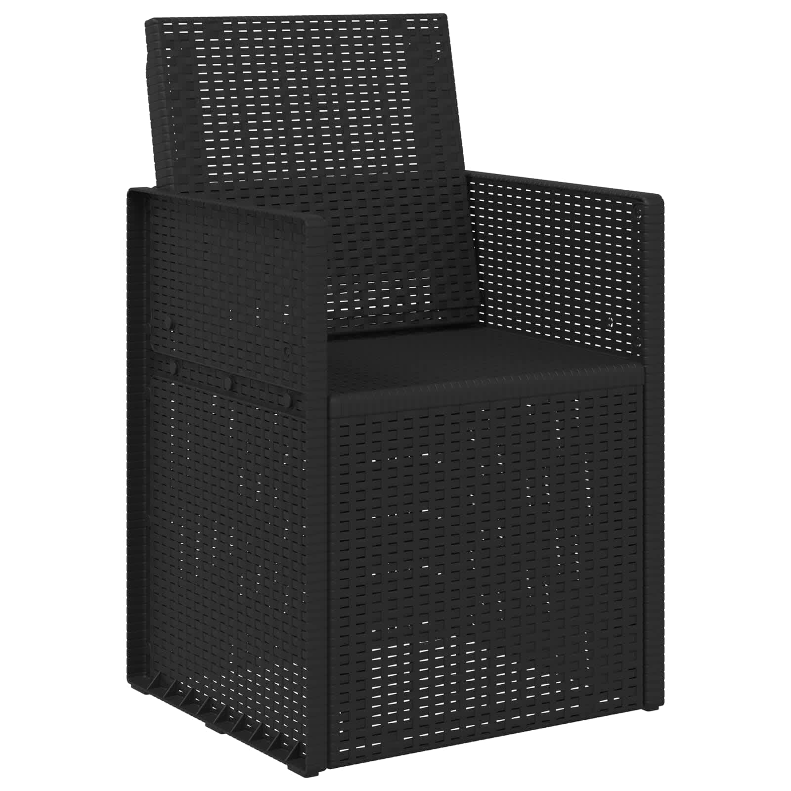 vidaXL Krzesła do ogrodu 2 pcs Antracyt 53 x 47 x 88,5 cm PP
