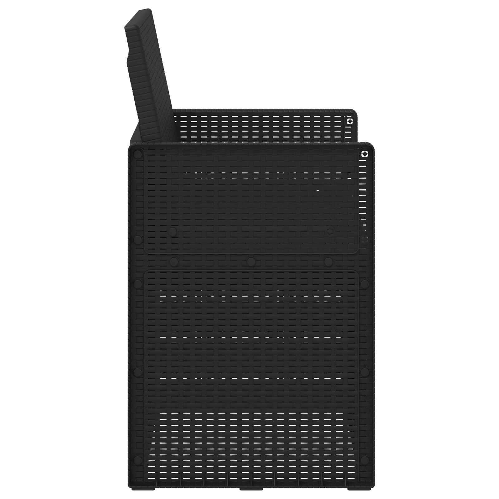 vidaXL Krzesła do ogrodu 2 pcs Antracyt 53 x 47 x 88,5 cm PP