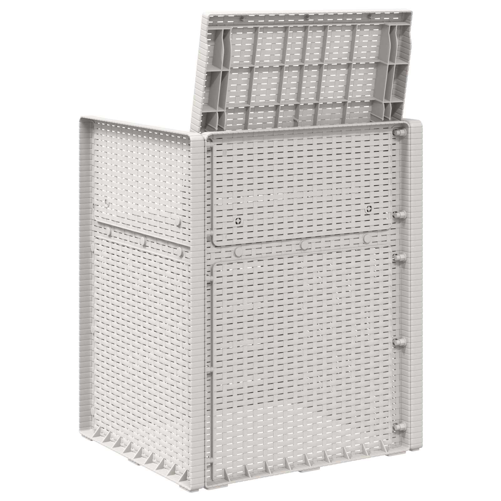 vidaXL Krzesła do ogrodu 2 pcs Biały PP