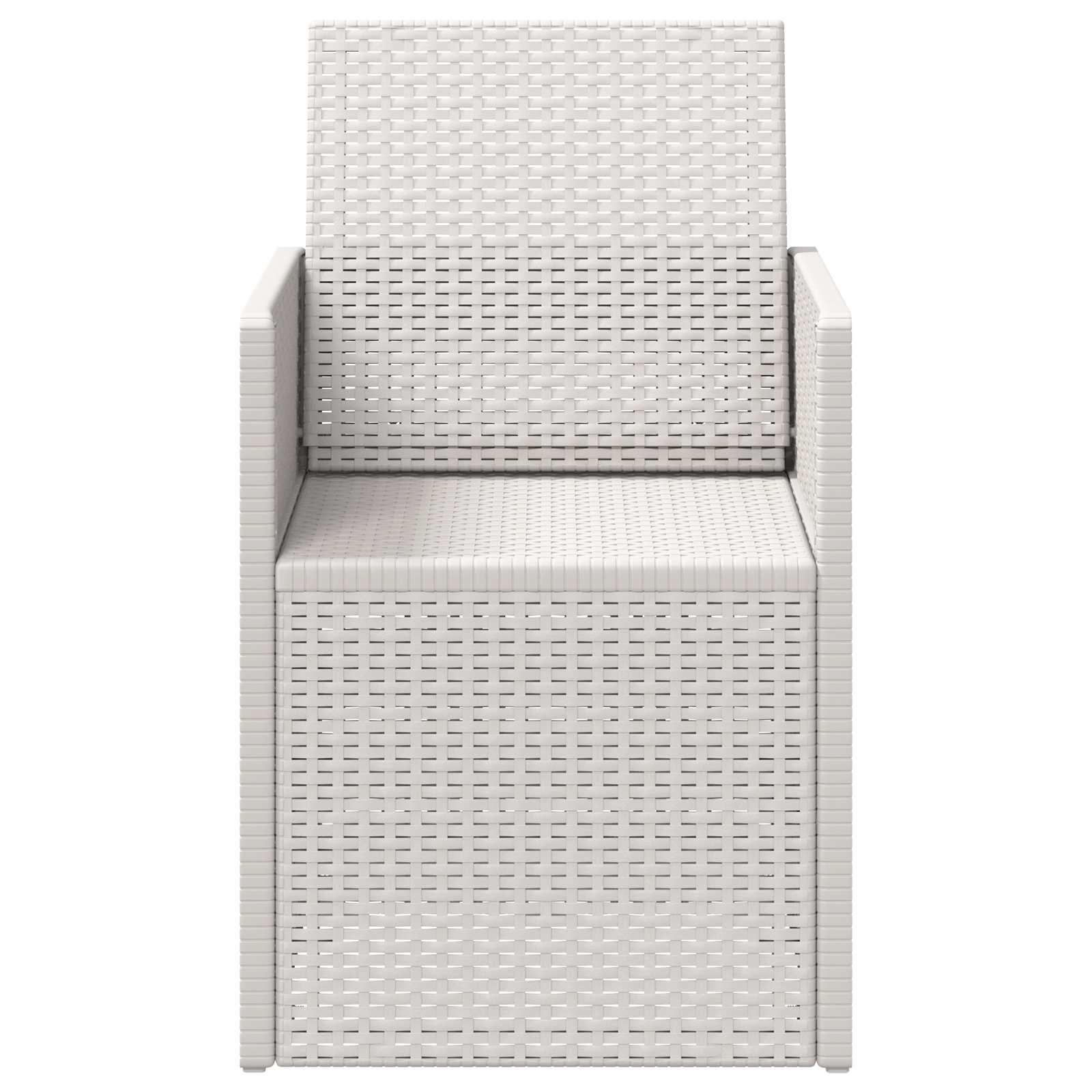 vidaXL Krzesła do ogrodu 2 pcs Biały PP