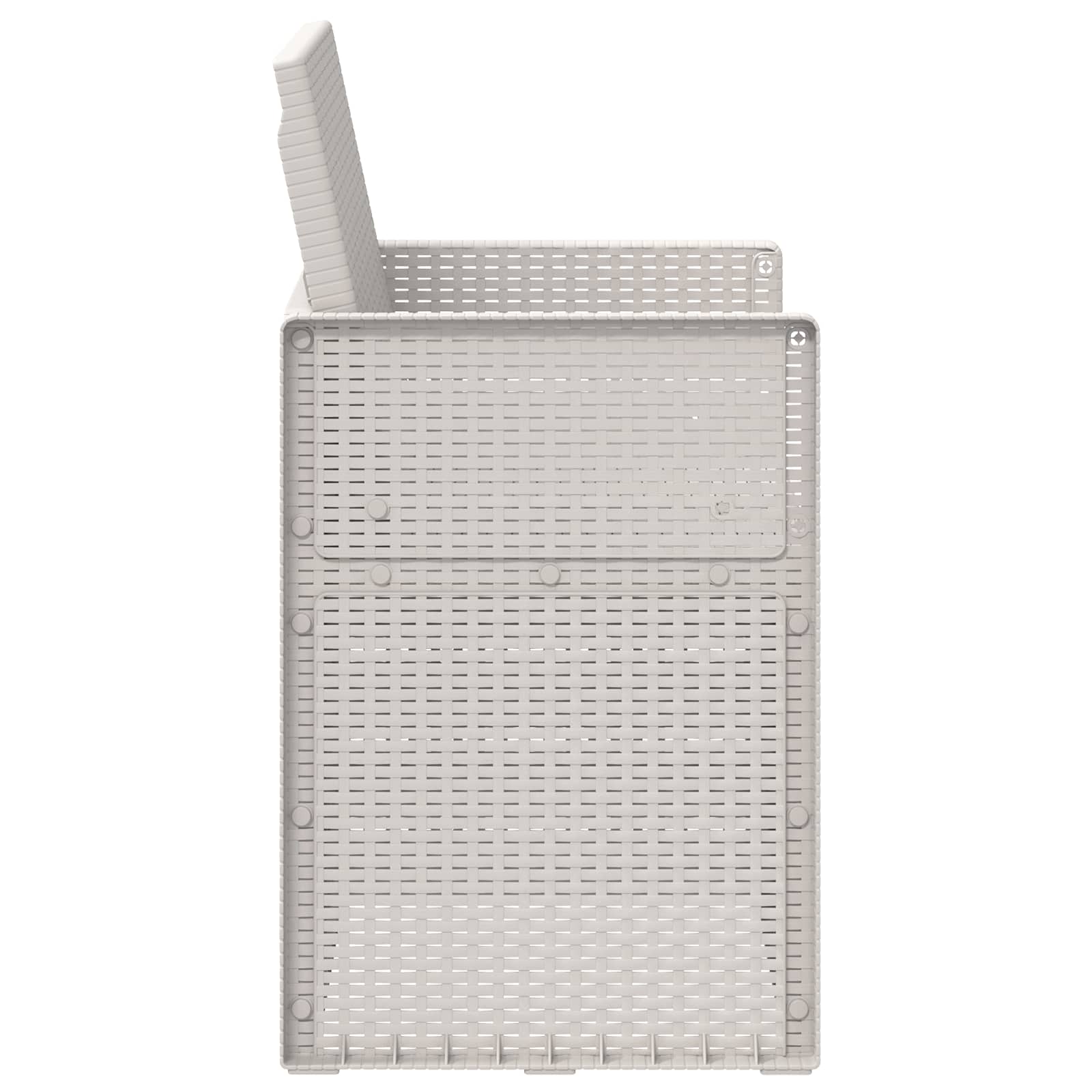 vidaXL Krzesła do ogrodu 2 pcs Biały PP