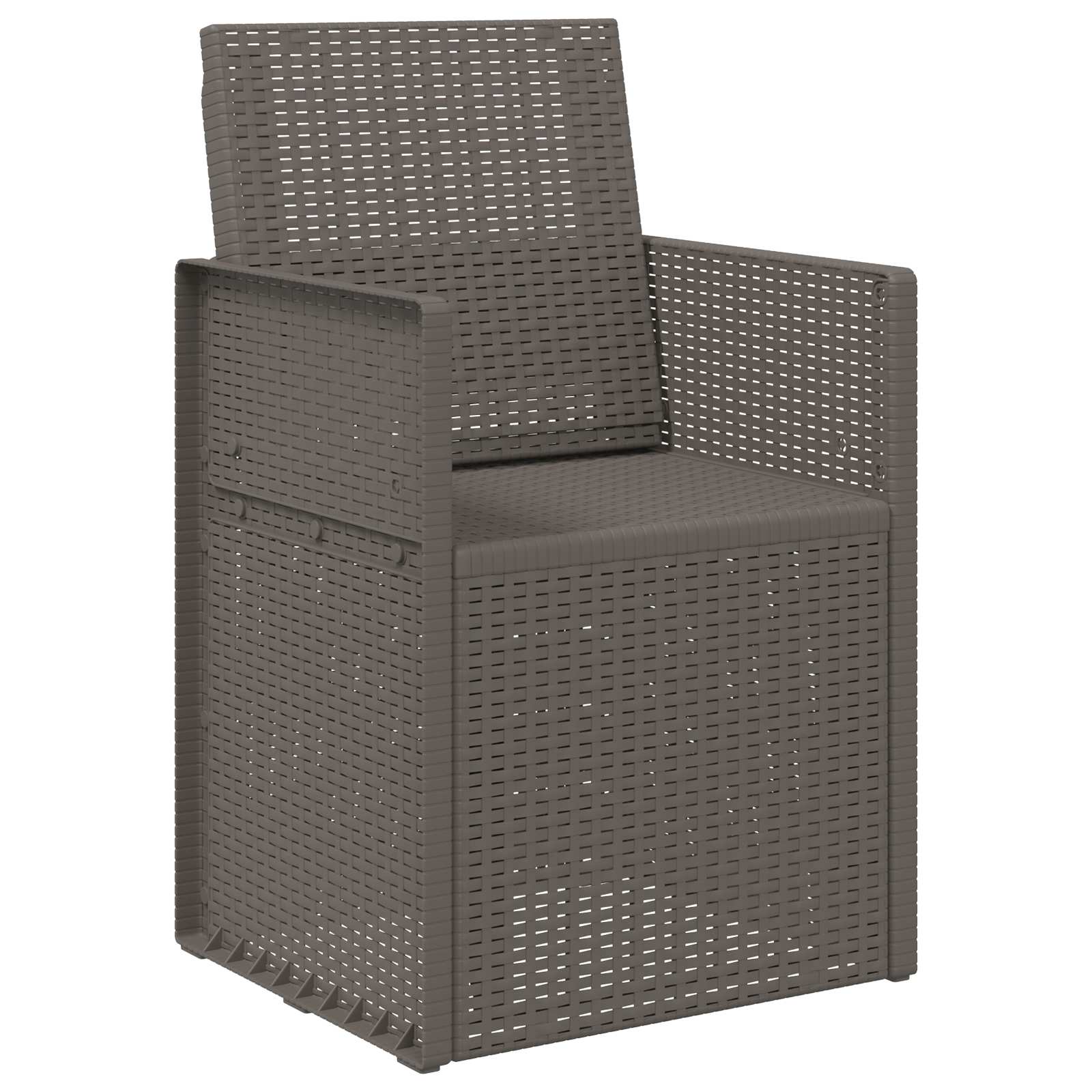 vidaXL Krzesła do ogrodu 2 pcs jasnoszary PP