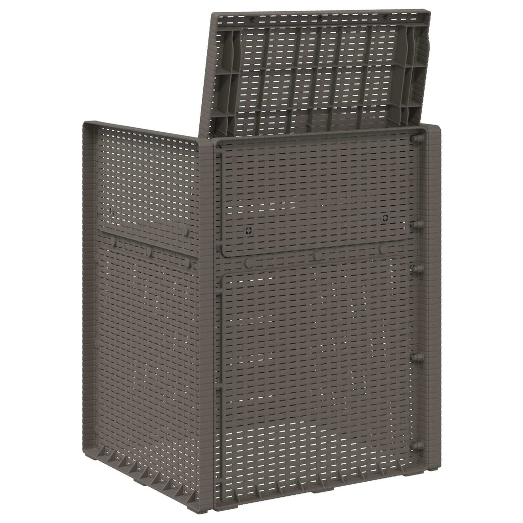 vidaXL Krzesła do ogrodu 2 pcs jasnoszary PP