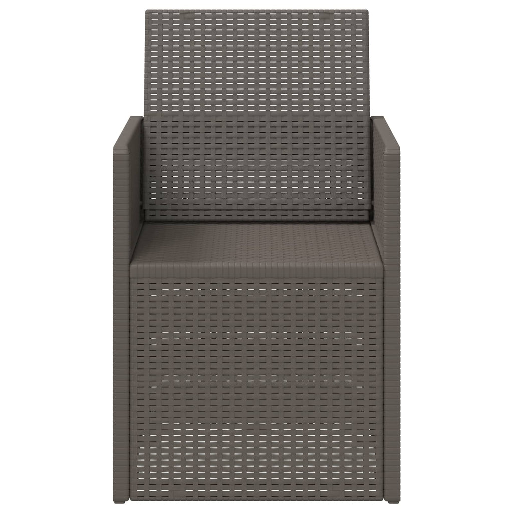 vidaXL Krzesła do ogrodu 2 pcs jasnoszary PP