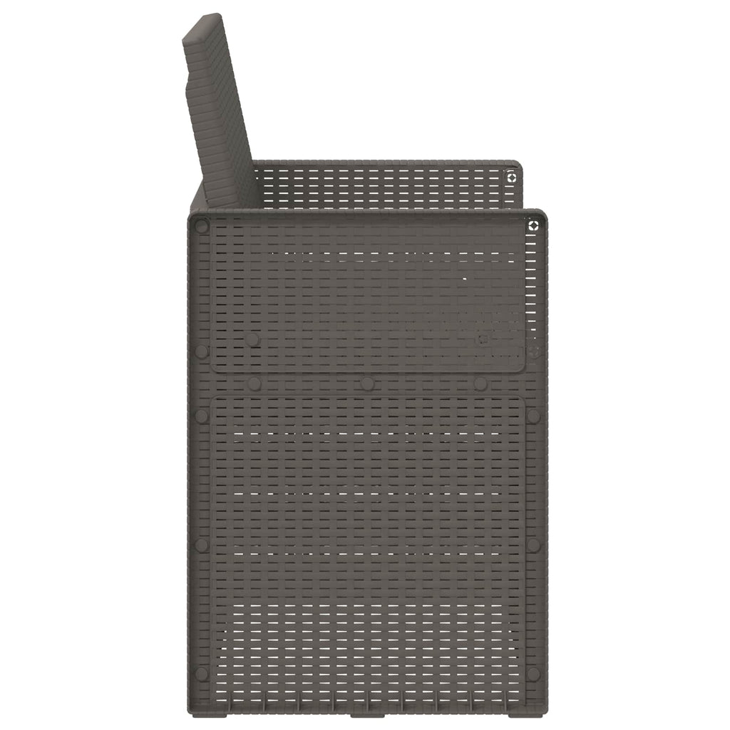 vidaXL Krzesła do ogrodu 2 pcs jasnoszary PP