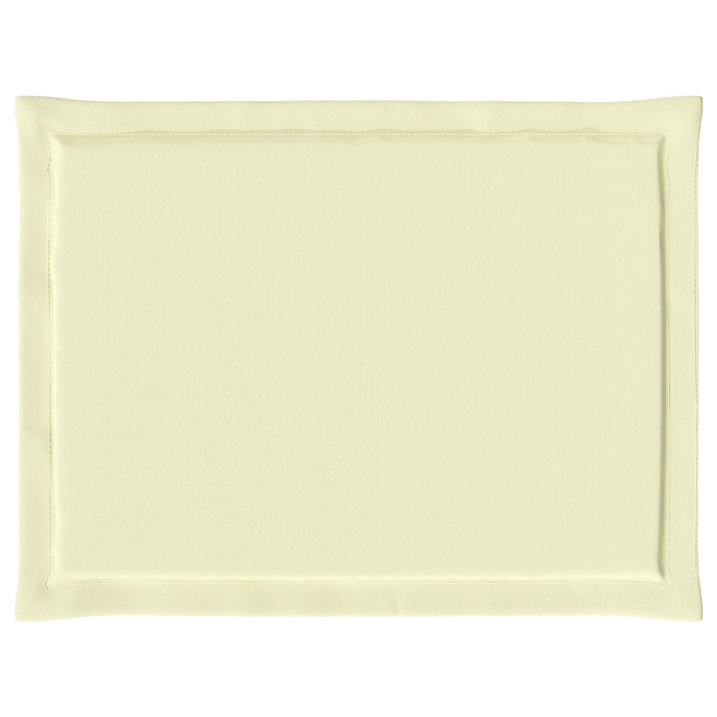 vidaXL Poduszki na siedziska 2 pcs Kremowy 47 x 36 x 2 cm Poliester