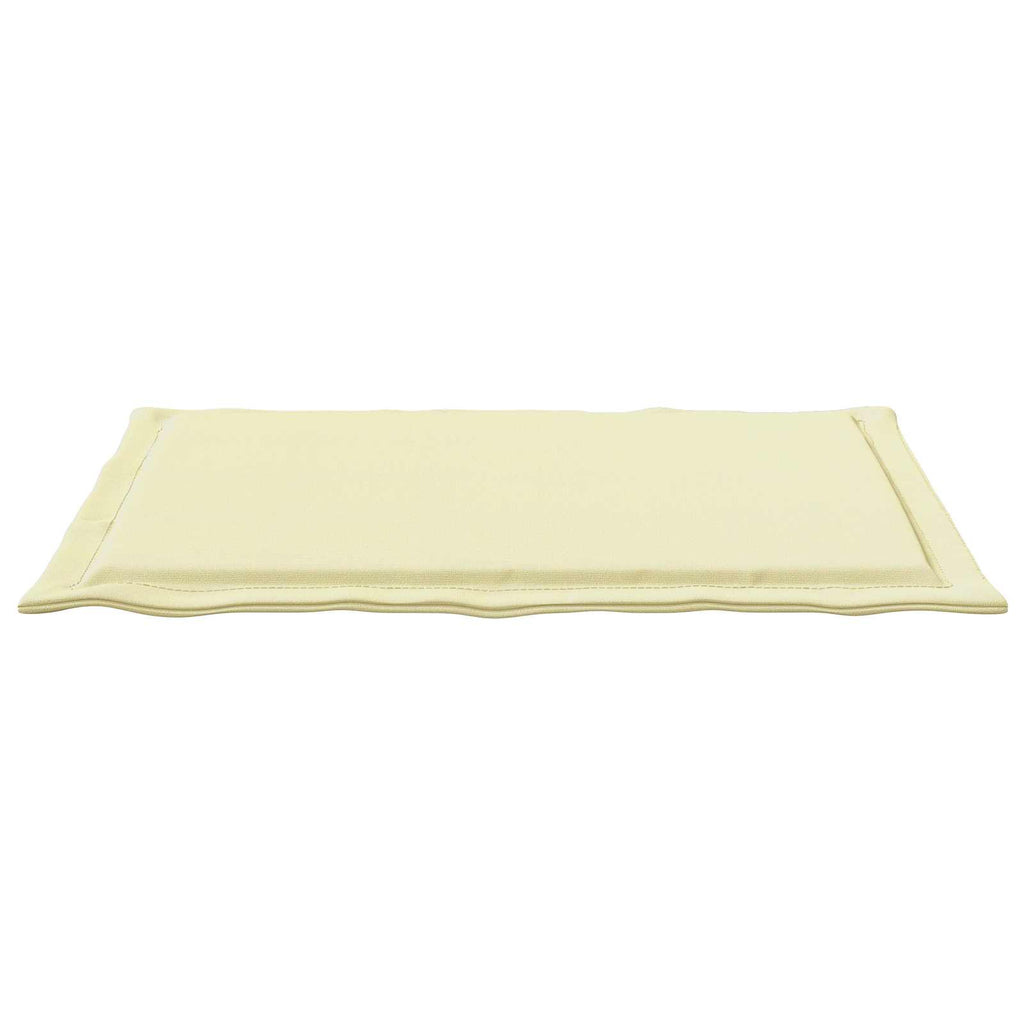 vidaXL Poduszki na siedziska 2 pcs Kremowy 47 x 36 x 2 cm Poliester