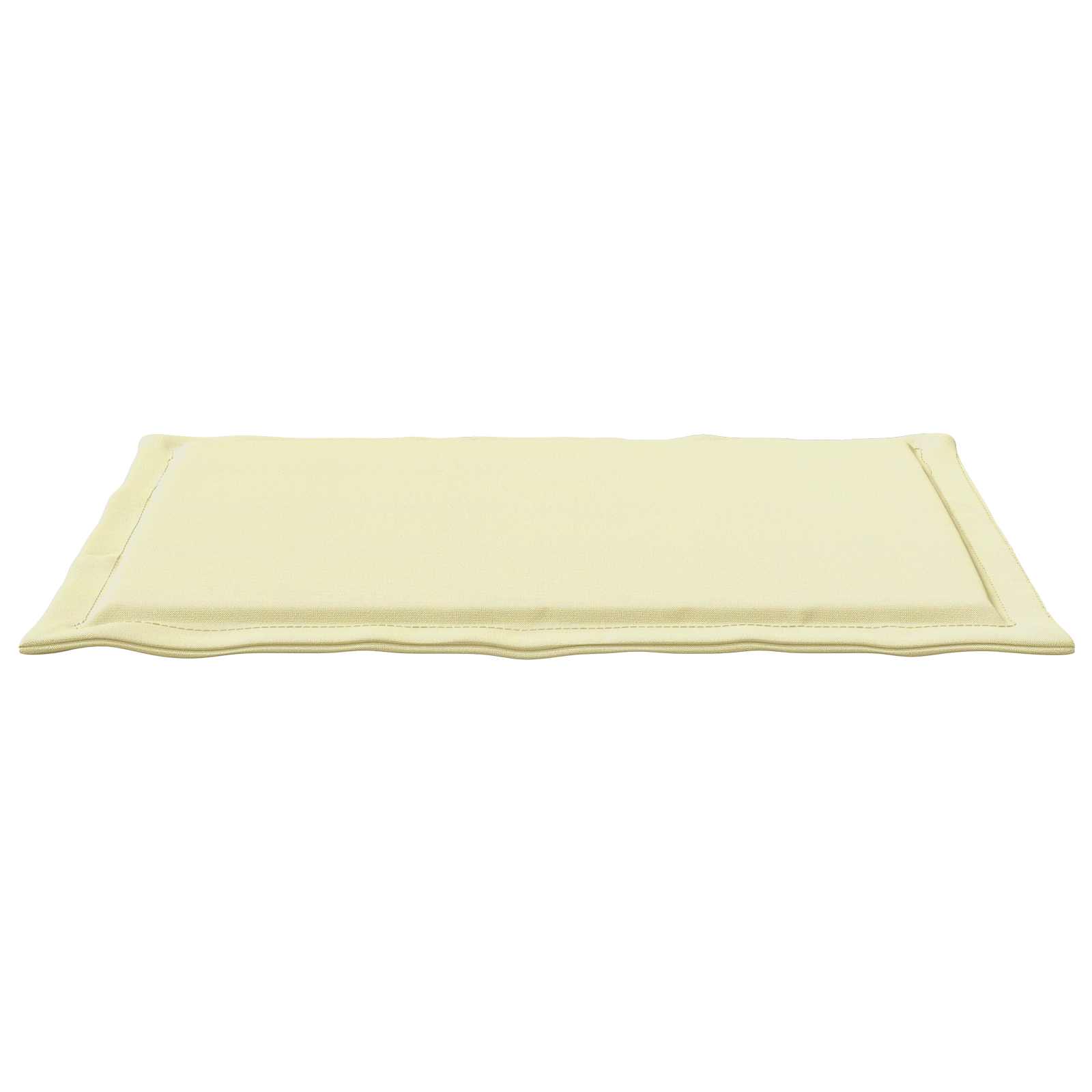 vidaXL Poduszki na siedziska 2 pcs Kremowy 47 x 36 x 2 cm Poliester