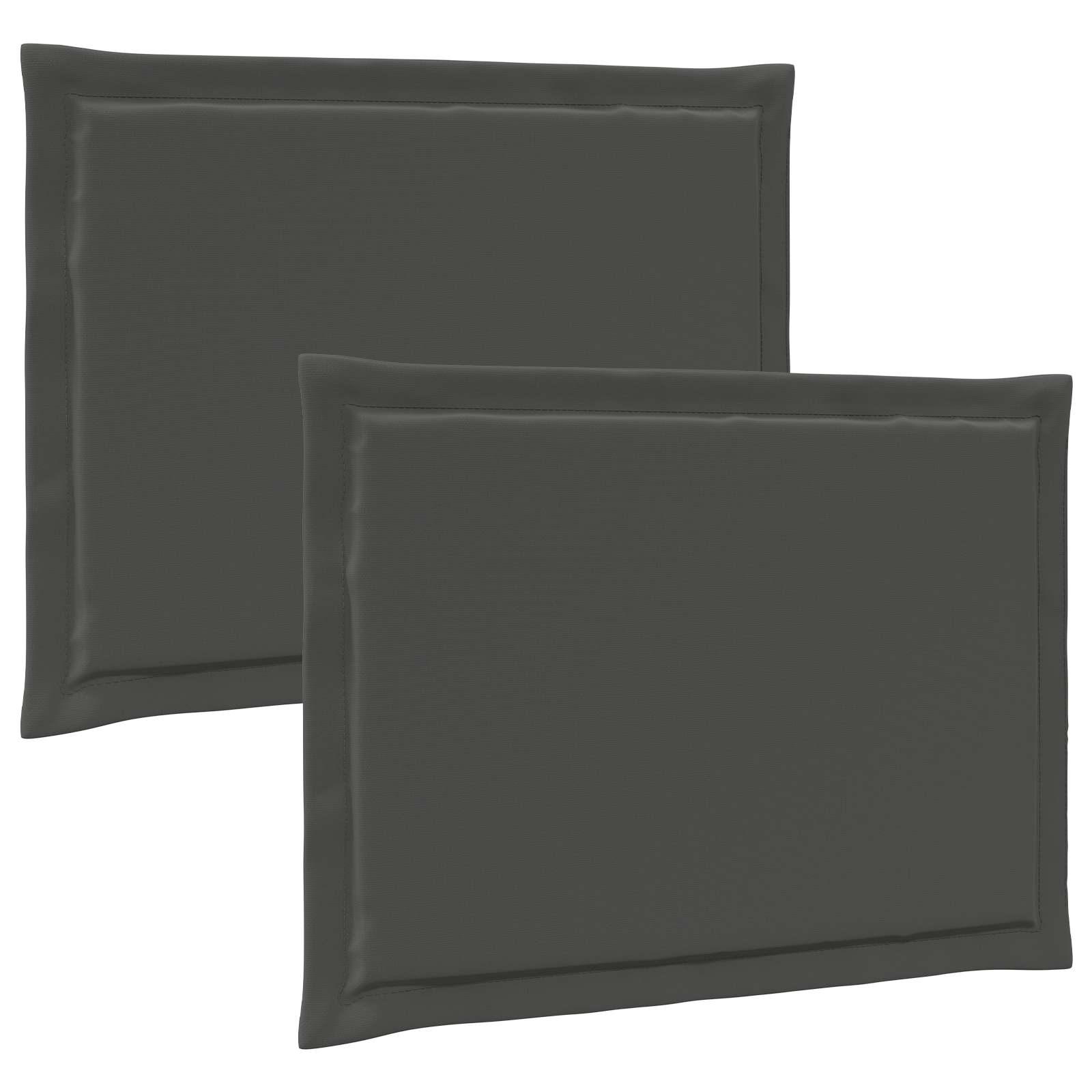 vidaXL Poduszki na siedziska 2 pcs antracytowy 47 x 36 x 2 cm