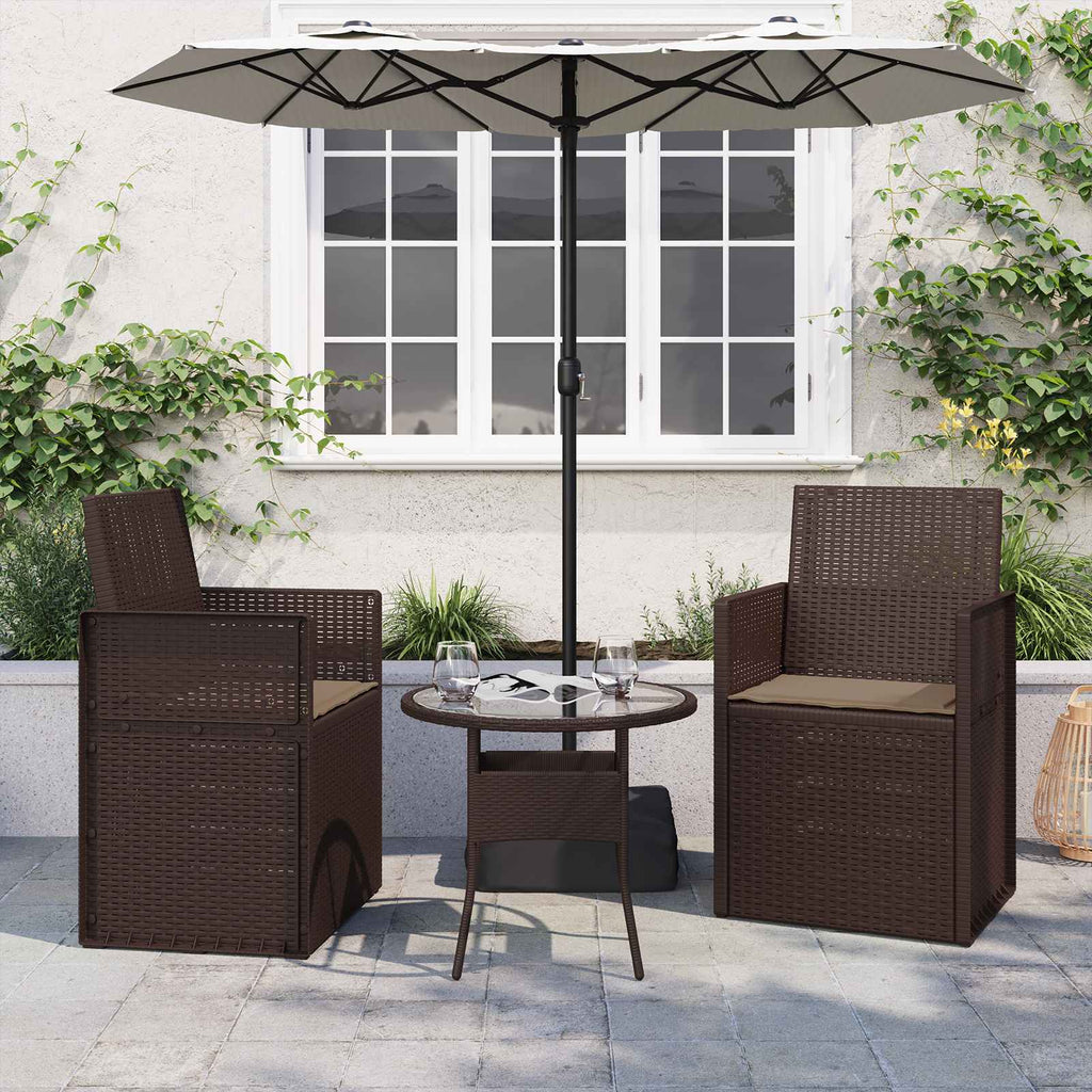 vidaXL Poduszki na siedziska 2 pcs Ciemnoszary 47 x 36 x 2 cm