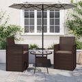 vidaXL Poduszki na siedziska 2 pcs Ciemnoszary 47 x 36 x 2 cm
