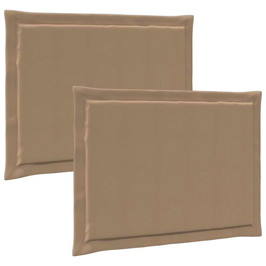 vidaXL Poduszki na siedziska 2 pcs Ciemnoszary 47 x 36 x 2 cm