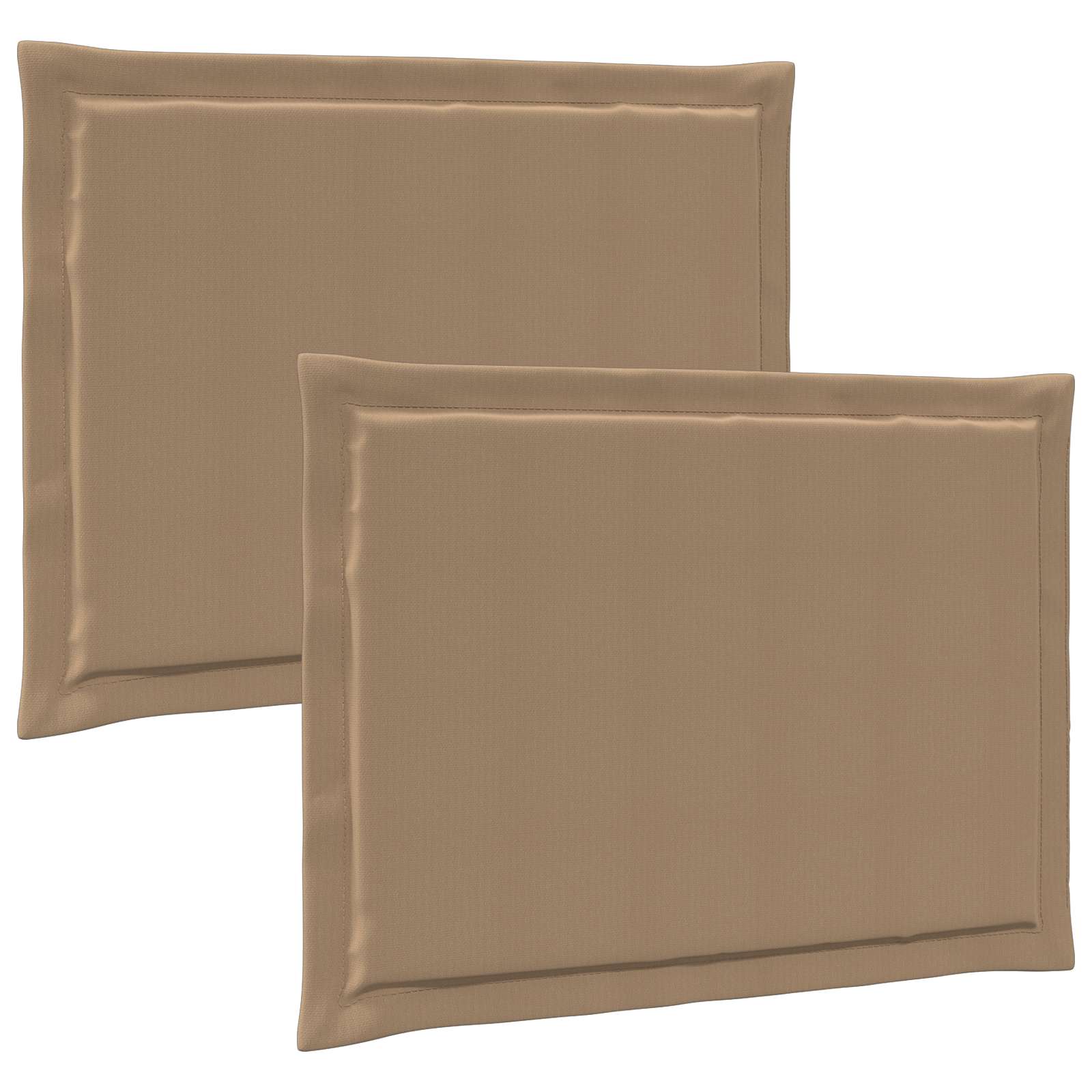 vidaXL Poduszki na siedziska 2 pcs Ciemnoszary 47 x 36 x 2 cm