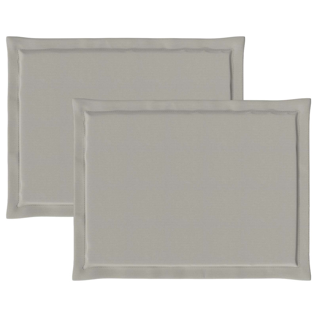 vidaXL Poduszki na siedziska 2 pcs jasnoszary 47 x 36 x 2 cm Poliester