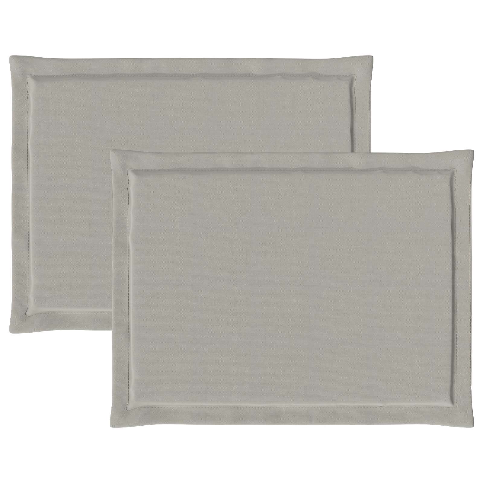 vidaXL Poduszki na siedziska 2 pcs jasnoszary 47 x 36 x 2 cm Poliester