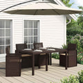 vidaXL Poduszki na siedziska 4 pcs Ciemnoszary 47 x 36 x 2 cm