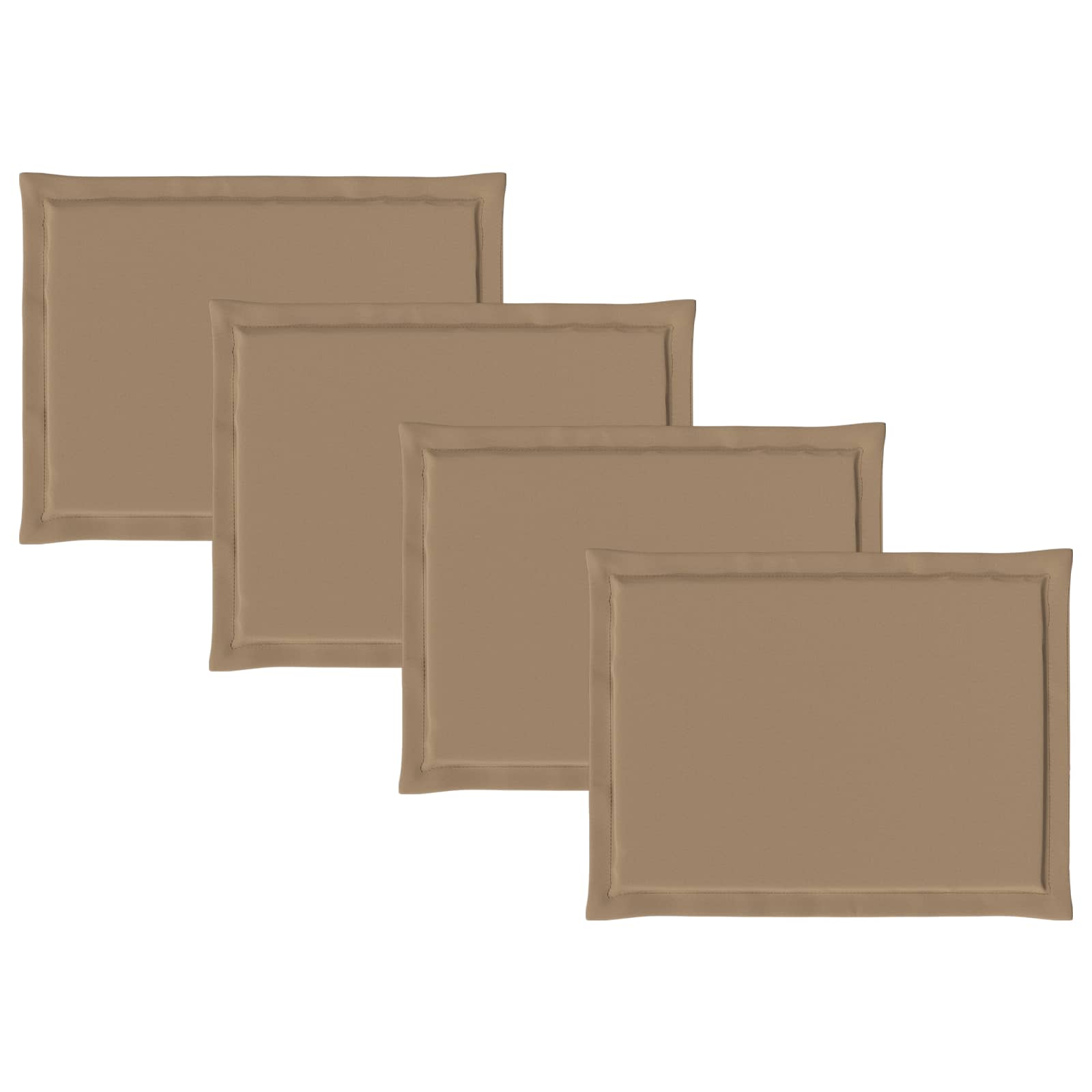vidaXL Poduszki na siedziska 4 pcs Ciemnoszary 47 x 36 x 2 cm