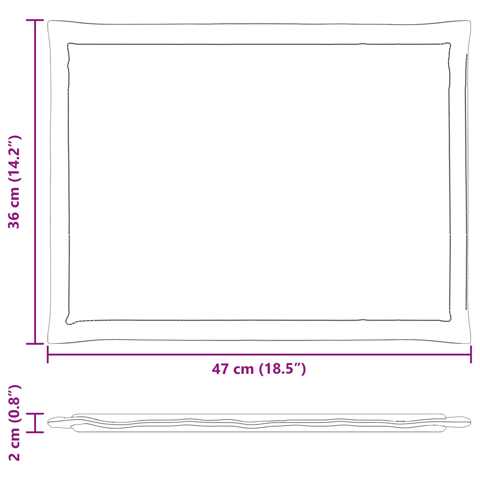 vidaXL Poduszki na siedziska 4 pcs jasnoszary 47 x 36 x 2 cm Poliester
