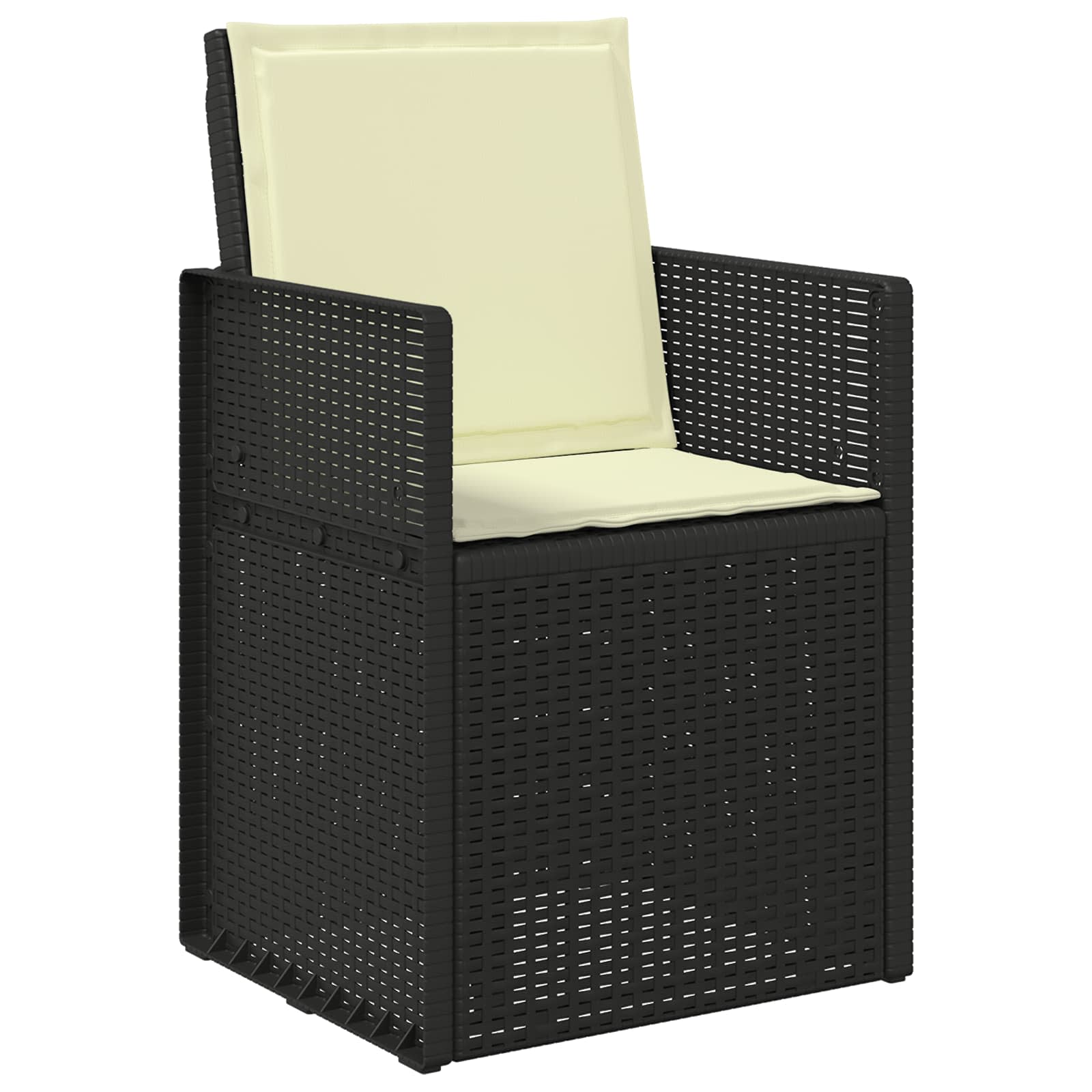 vidaXL Poduszki na Siedzisko i Oparcie 2 pcs kremowy 47 x 45 x 2 cm