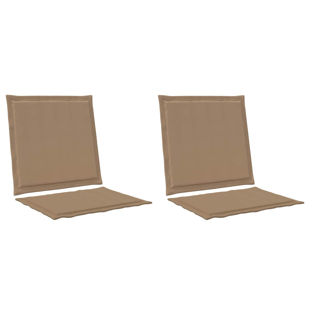 vidaXL Poduszki na Siedzisko i Oparcie 2 pcs Ciemnoszary