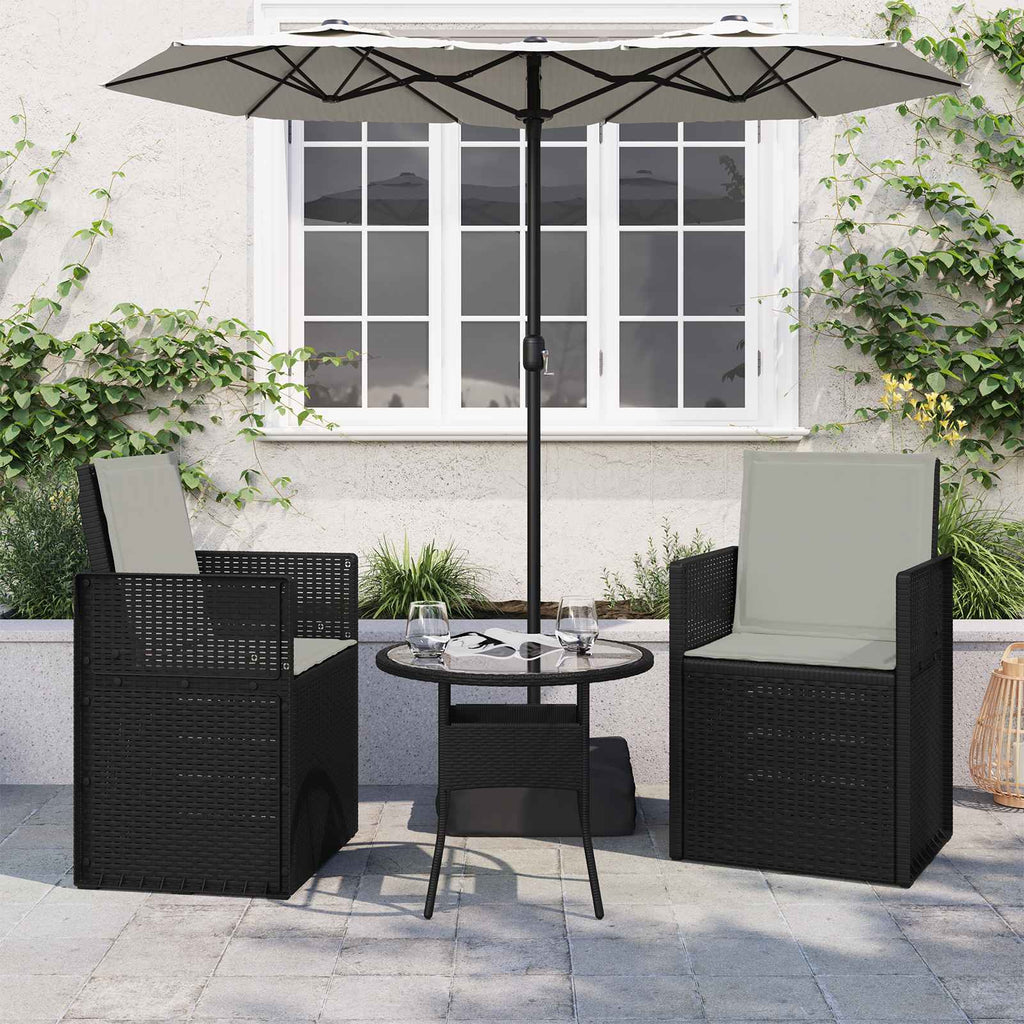 vidaXL Poduszki na Siedzisko i Oparcie 2 pcs jasnoszary 47 x 45 x 2 cm
