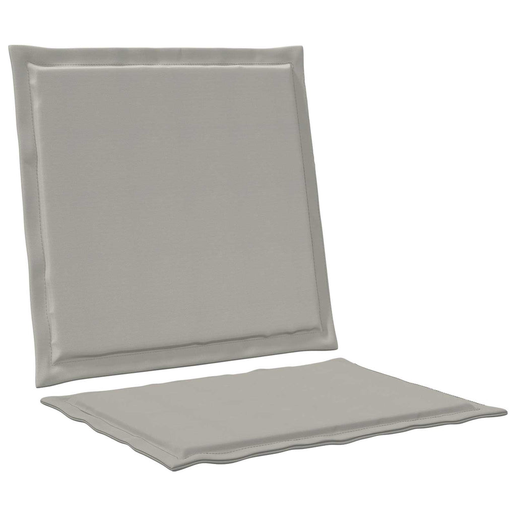 vidaXL Poduszki na Siedzisko i Oparcie 2 pcs jasnoszary 47 x 45 x 2 cm