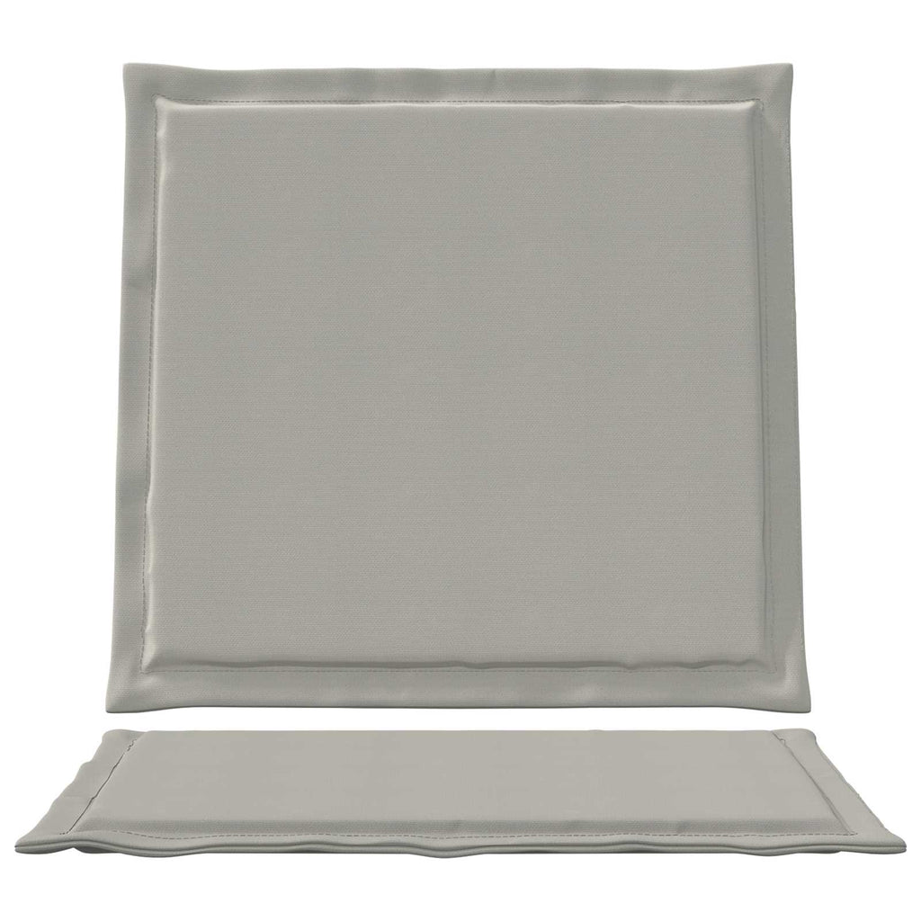 vidaXL Poduszki na Siedzisko i Oparcie 2 pcs jasnoszary 47 x 45 x 2 cm