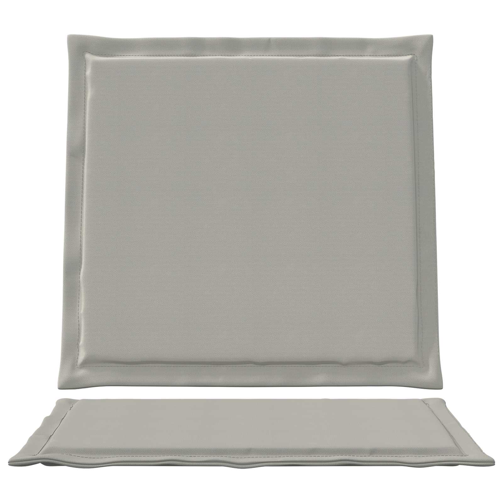 vidaXL Poduszki na Siedzisko i Oparcie 2 pcs jasnoszary 47 x 45 x 2 cm